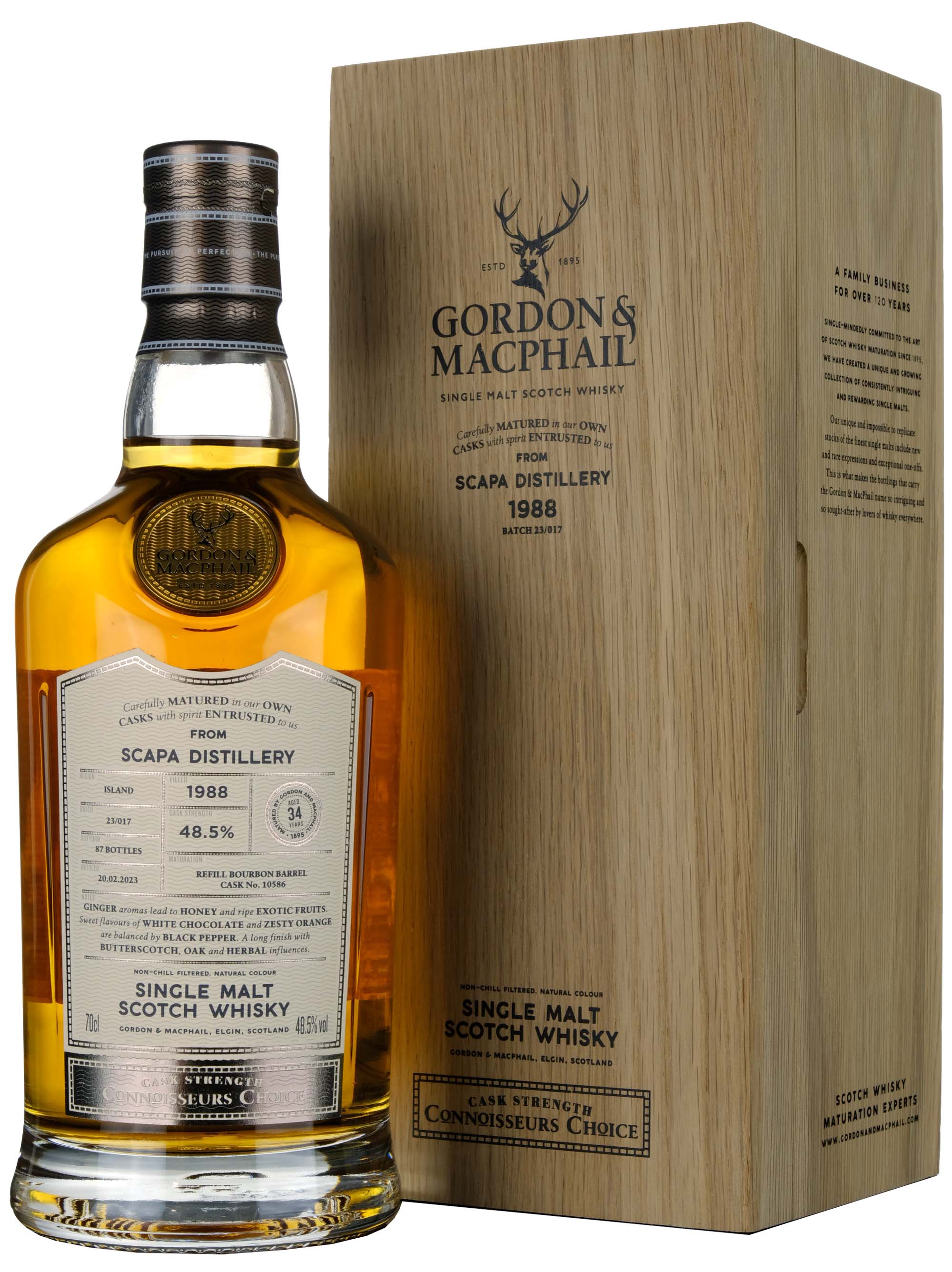 Scapa 1988 - 34 Year Old G&M Connoisseurs Choice Single Cask 10568 -  Whisky-Online Shop