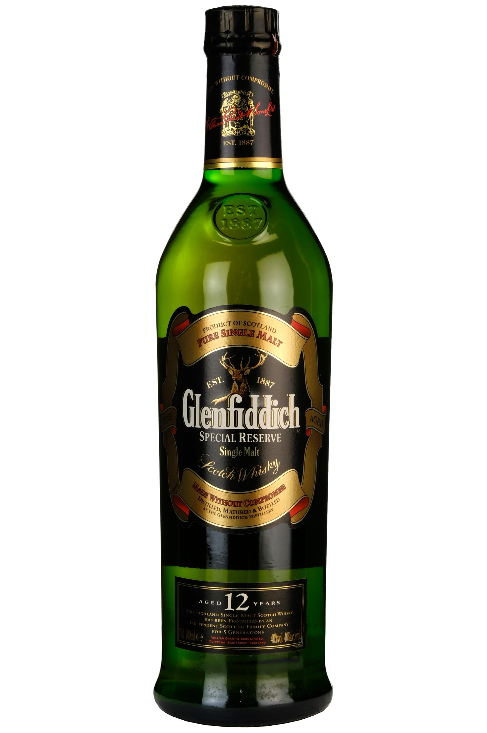 Glenfiddich 12 Year Special Reserve Single Malt Scotch Whisky