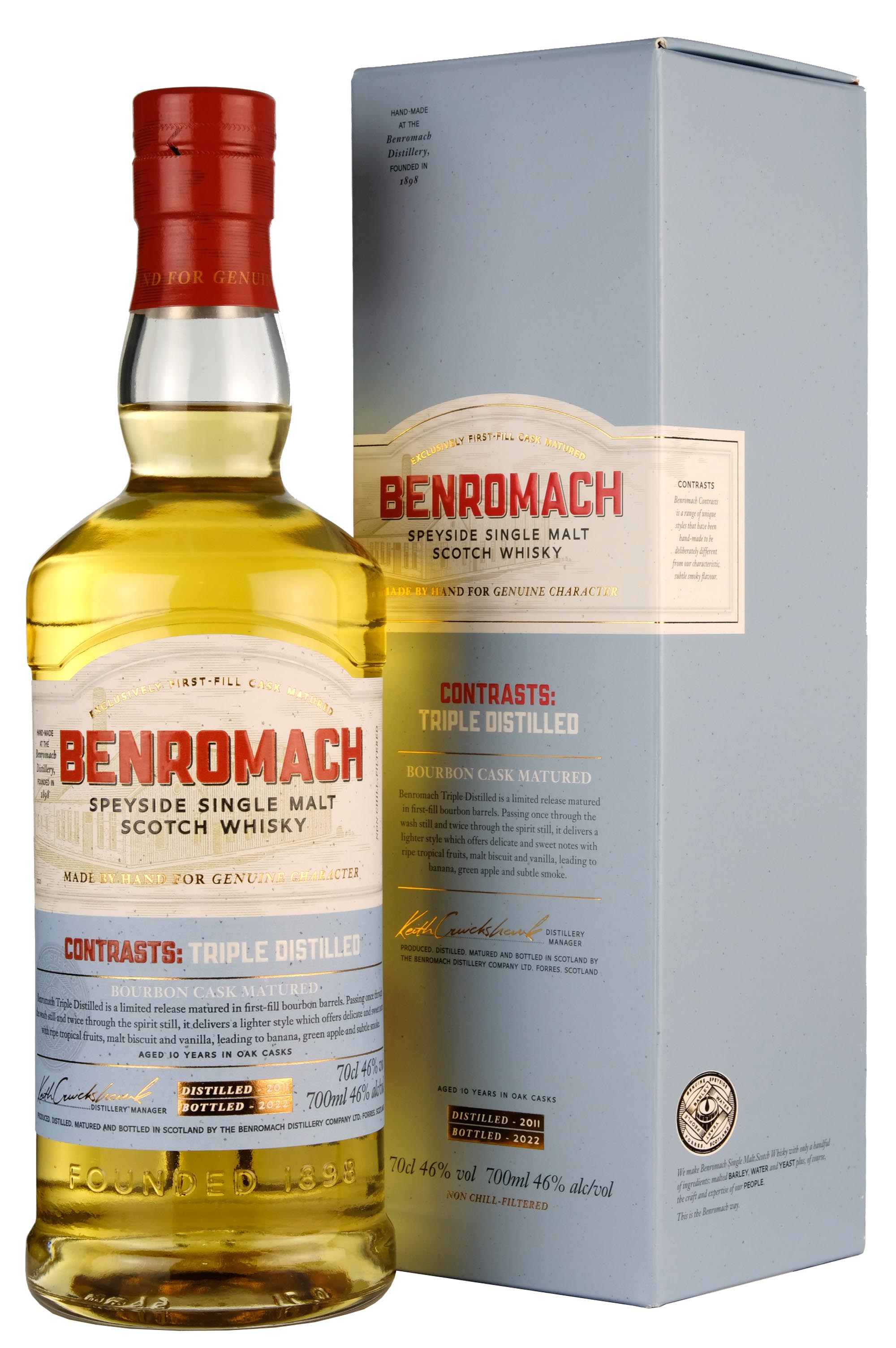 Whisky BENROMACH Cara Gold Malt 46% 70cl