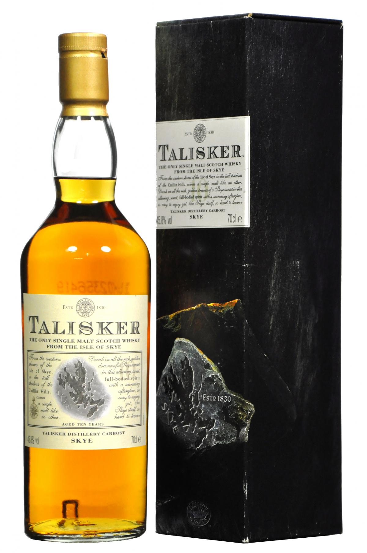 Acheter du Whisky Talisker 10 ans Single Malt 70cl vendu en Coffret 2  verres Saveurs d'Ecosse sur notre site - Odyssee-vins