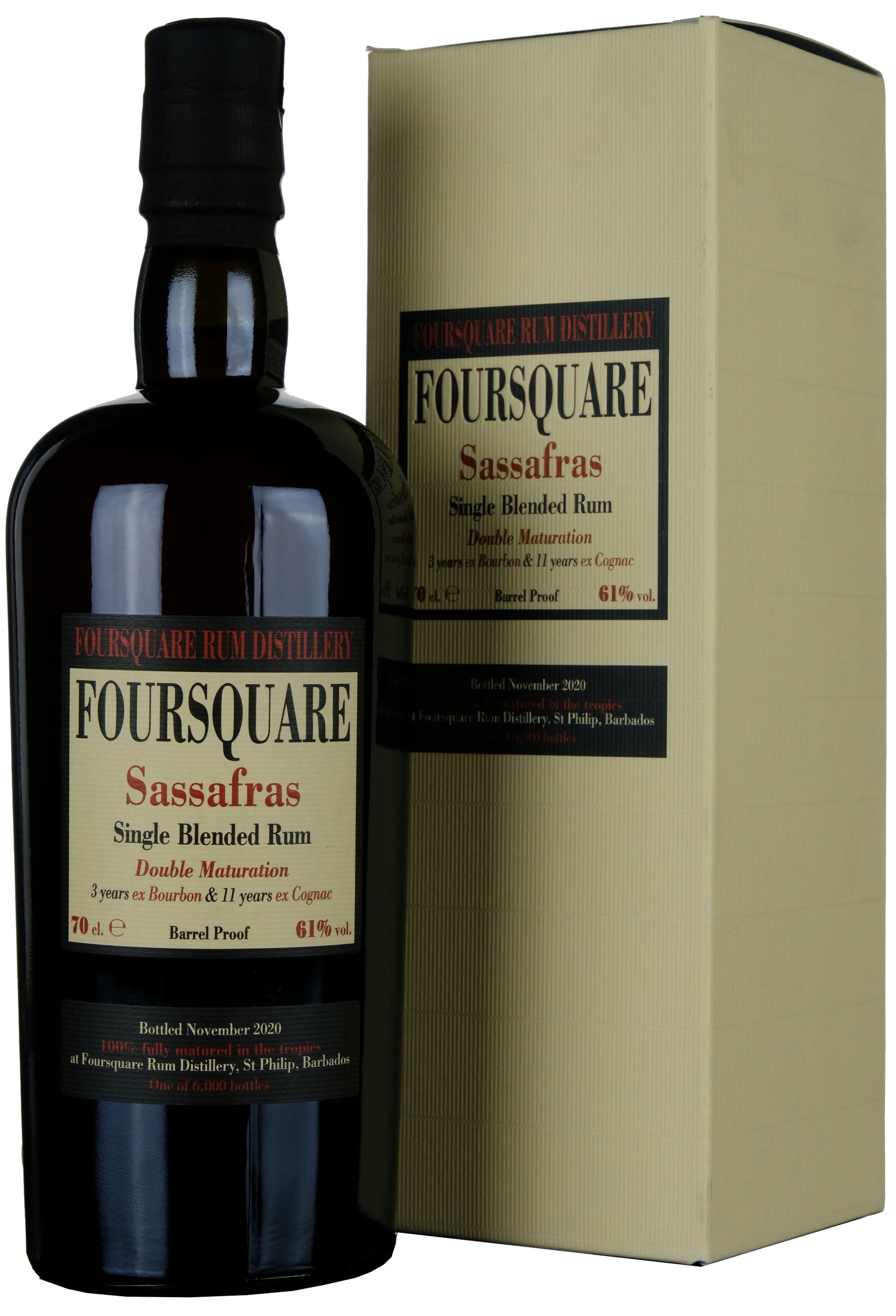 Foursquare 14 Year Old Barrel Proof Rum Sassafras Bottled 2020