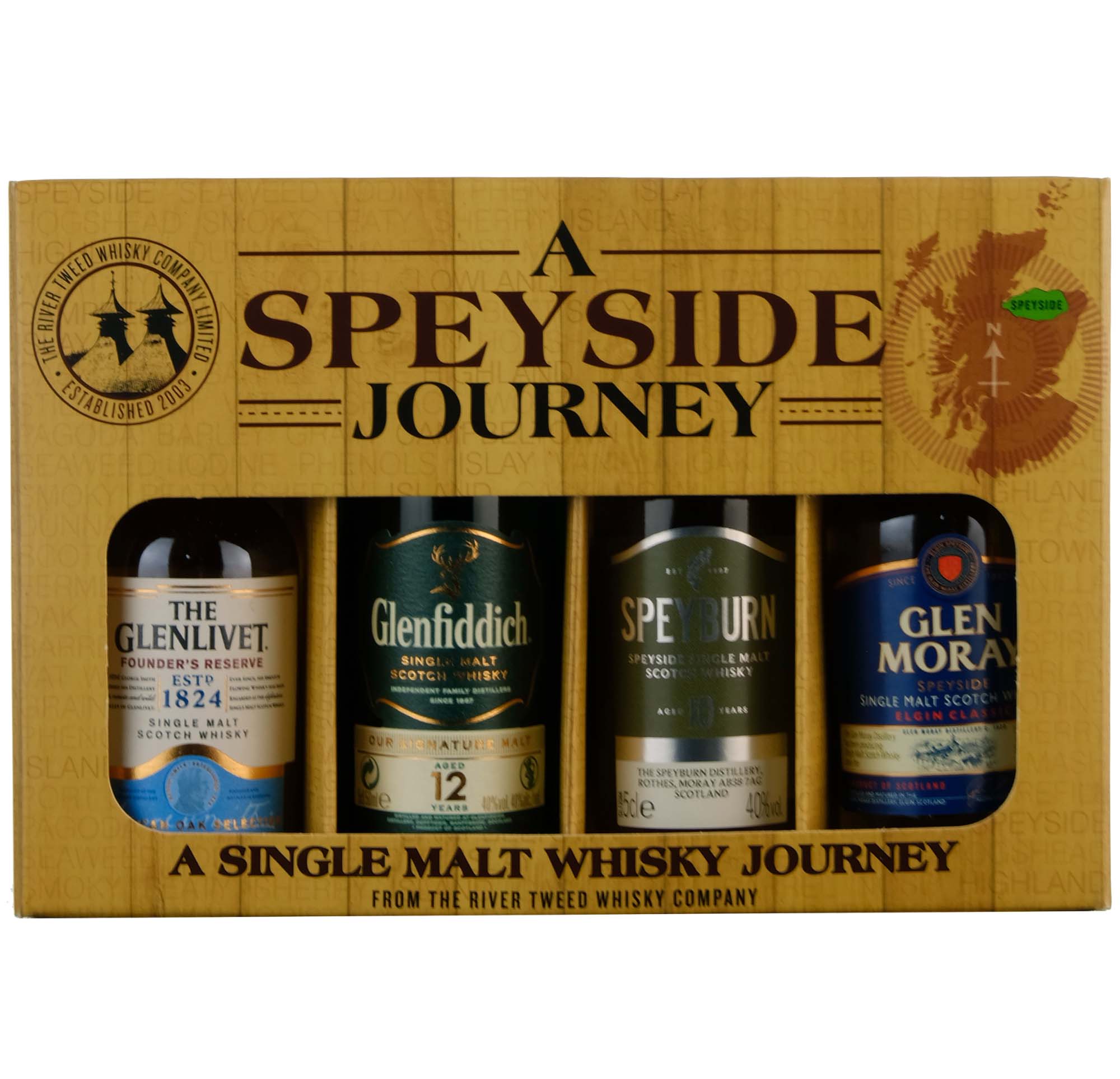 A Speyside Journey Whisky Miniature Gift Set