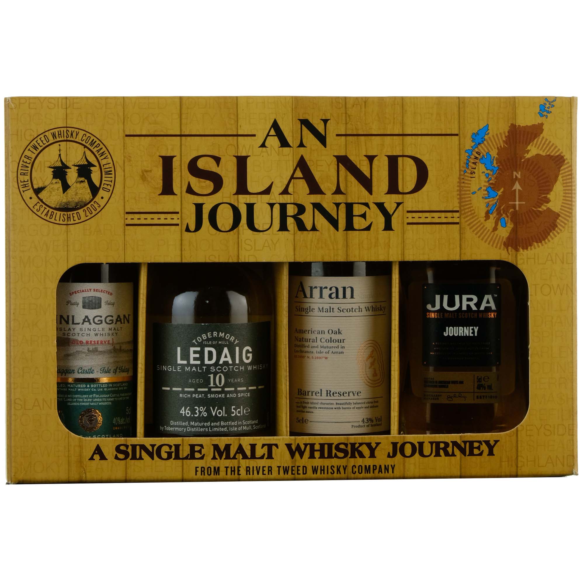 An Island Journey Whisky Miniature Gift Set