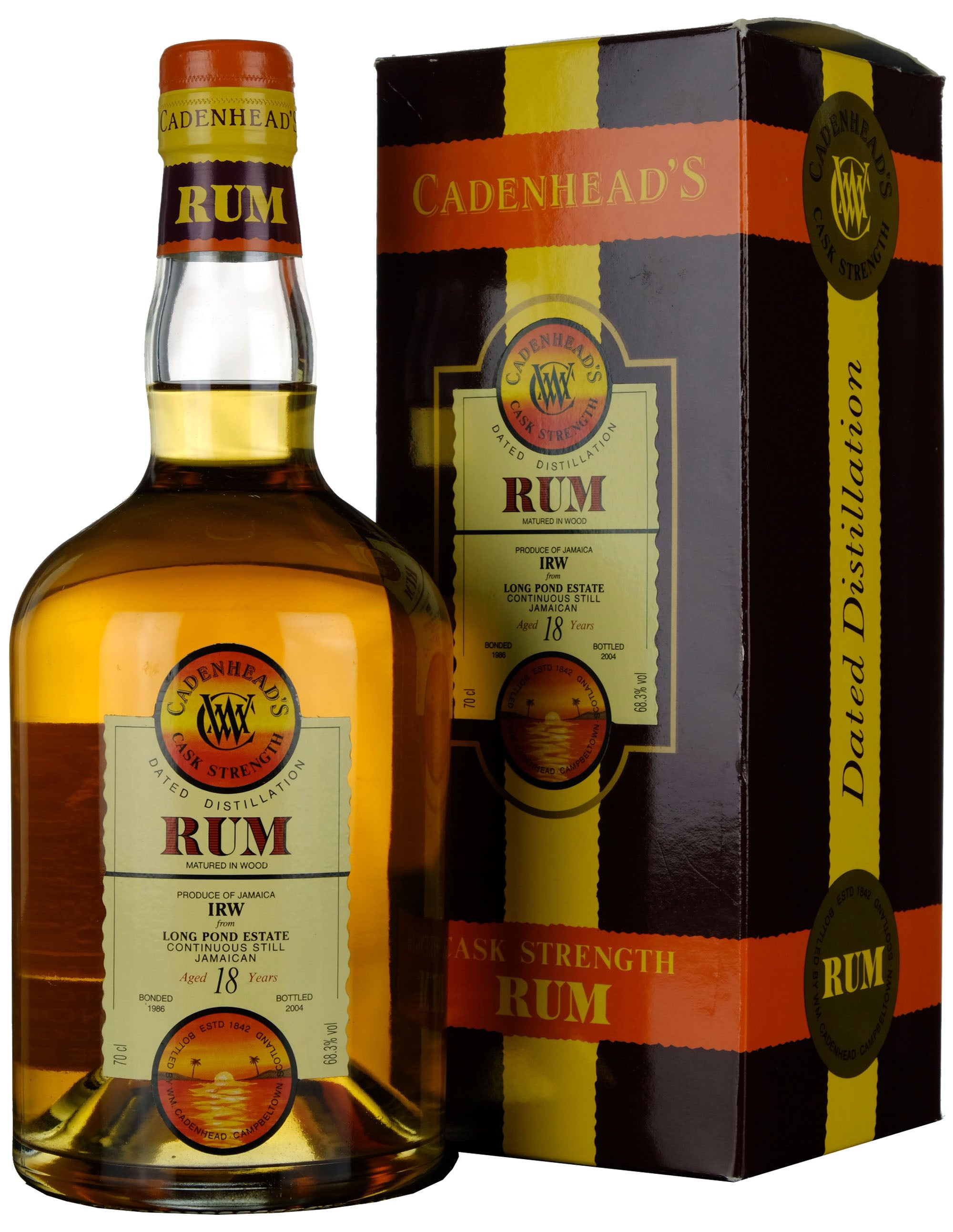 Long Pond IRW 1986-2004 | 18 Year Old Cadenhead's Single Cask Jamaican Rum