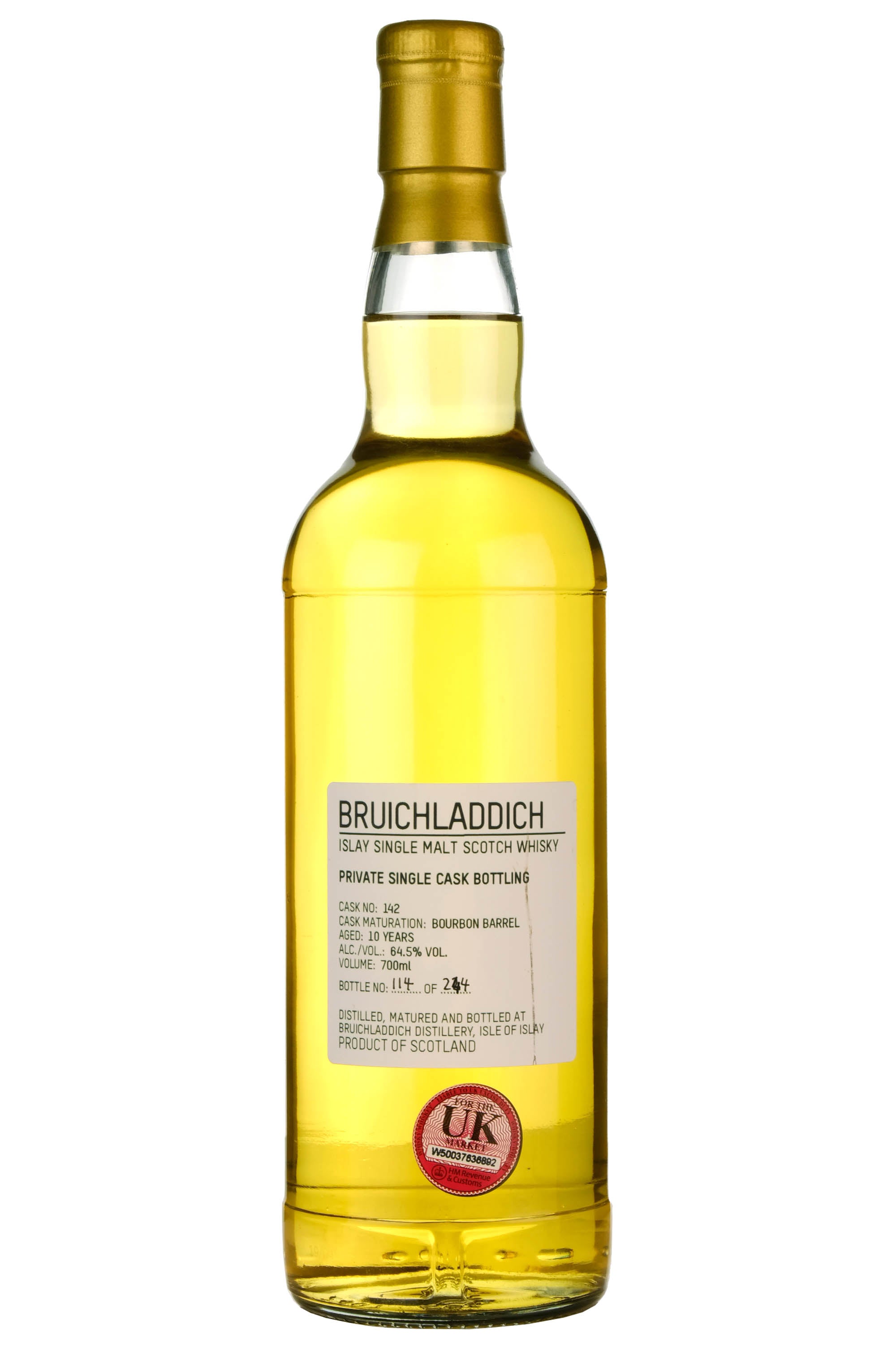 Bruichladdich 10 Year Old Private Single Cask 142