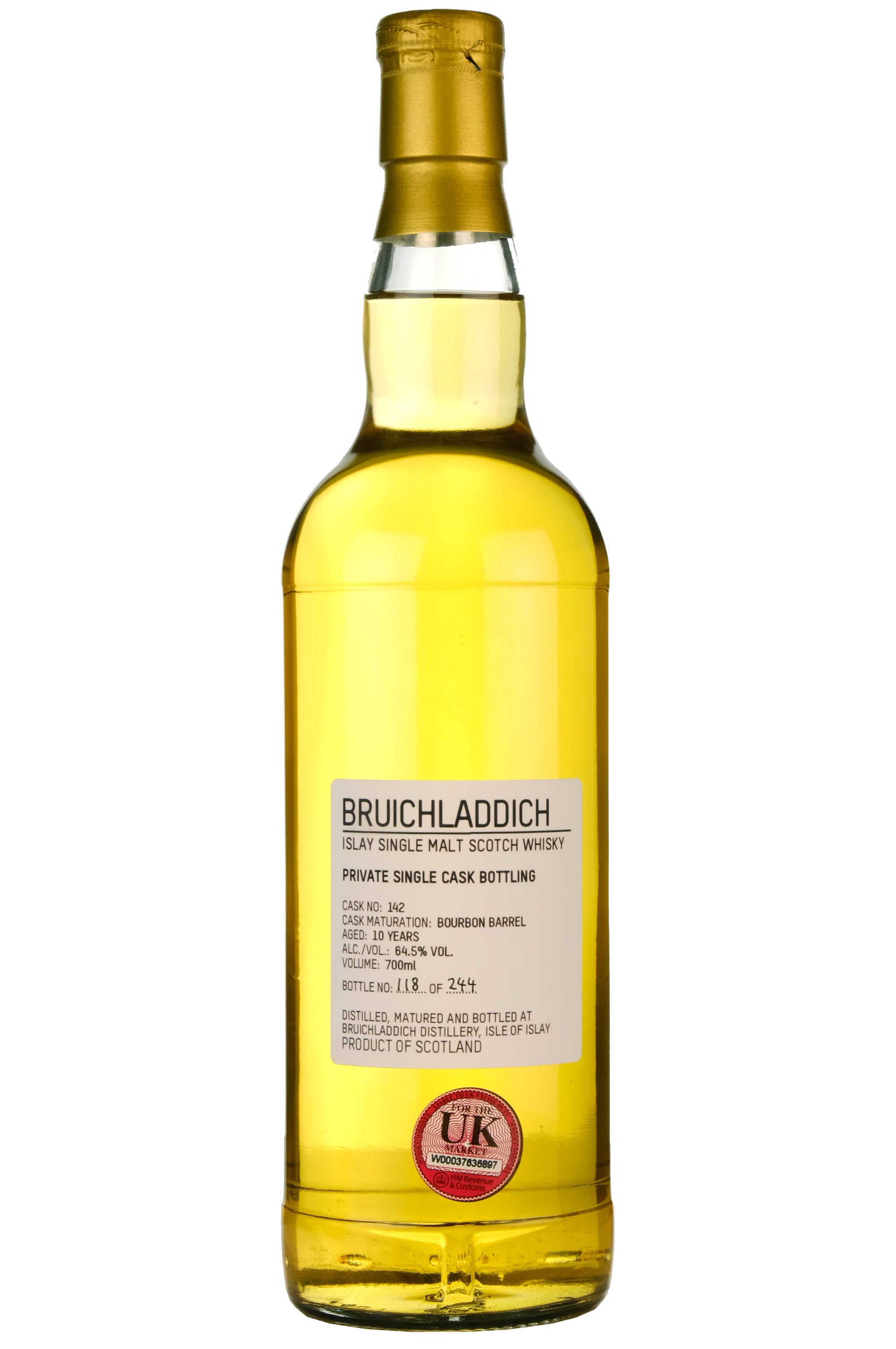 Bruichladdich 10 Year Old Private Single Cask 142