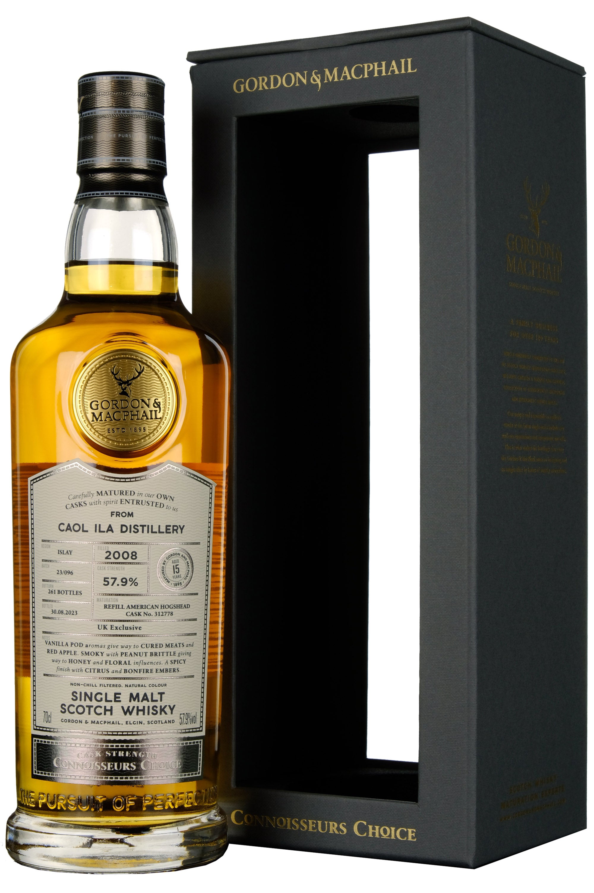 Caol Ila 2008-2023 | 15 Year Old Gordon & MacPhail Connoisseurs Choice Single Cask 312778 UK Exclusive