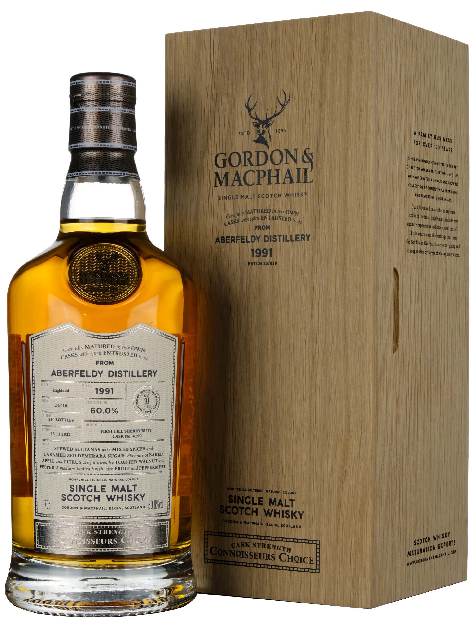 Aberfeldy 1991-2022 | 31 Year Old Gordon & MacPhail Connoisseurs Choice Single Cask 4190