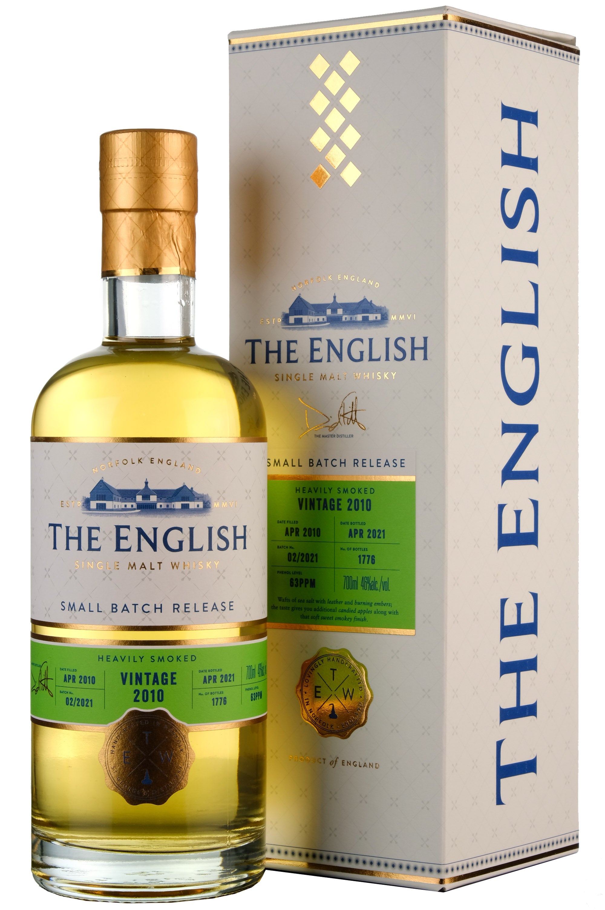 The English Whisky 2010-2021 Small Batch Release Heavily Smoked