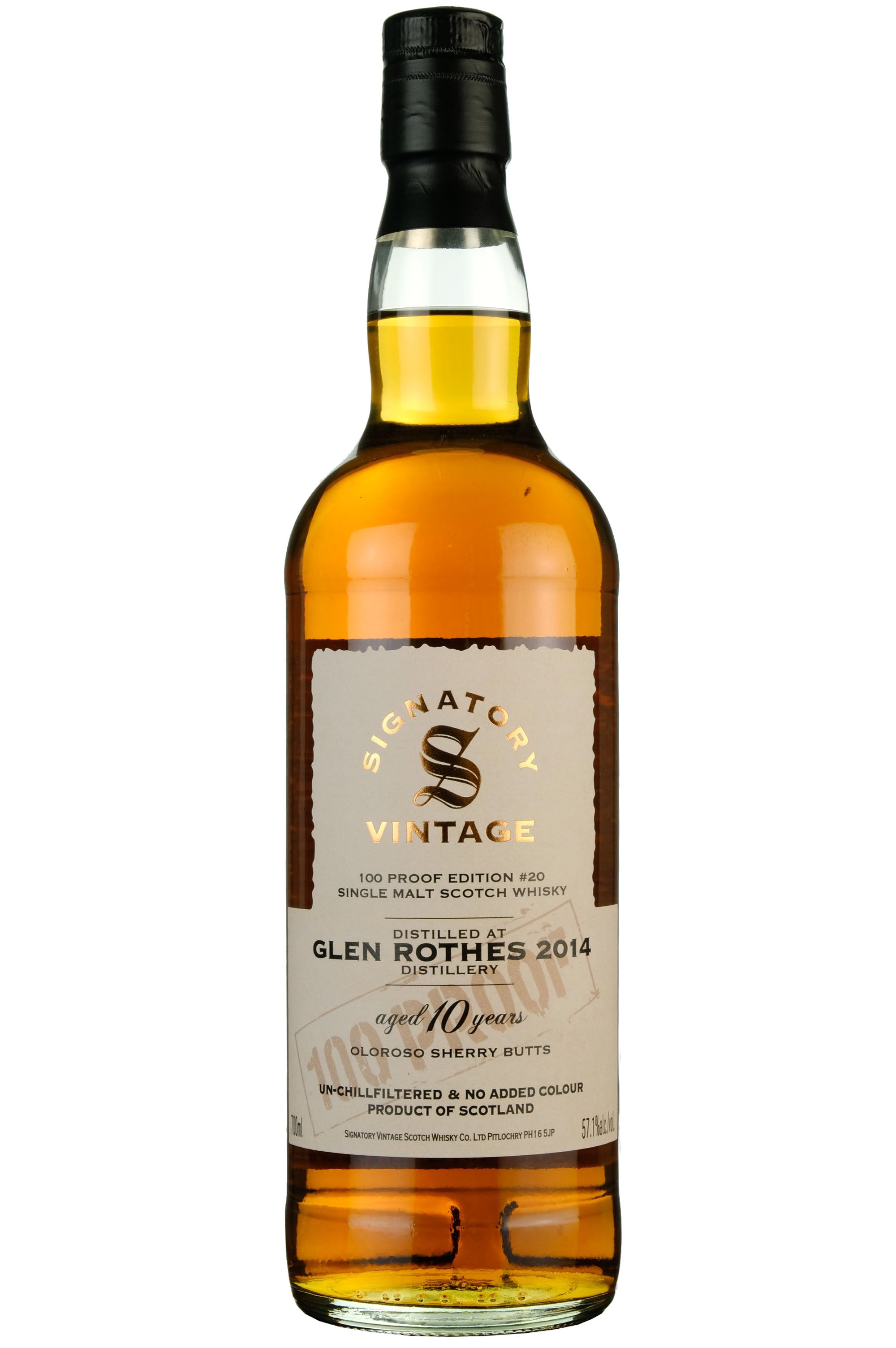 Glenrothes 2014-2024 | 10 Year Old Signatory Vintage 100 Proof Edition 20