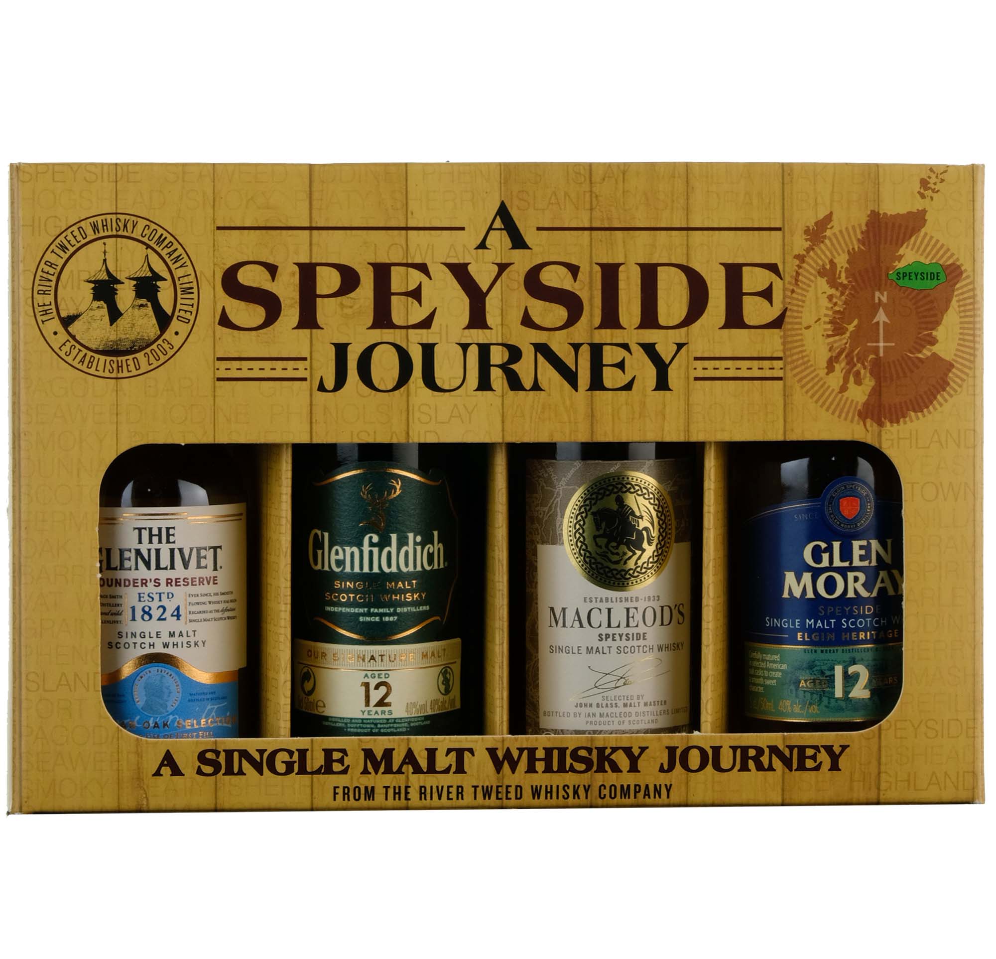A Speyside Journey Whisky Miniature Gift Set