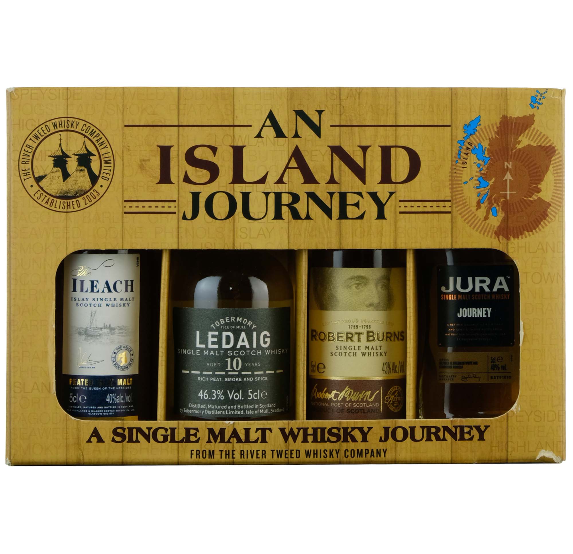 An Island Journey Whisky Miniature Gift Set