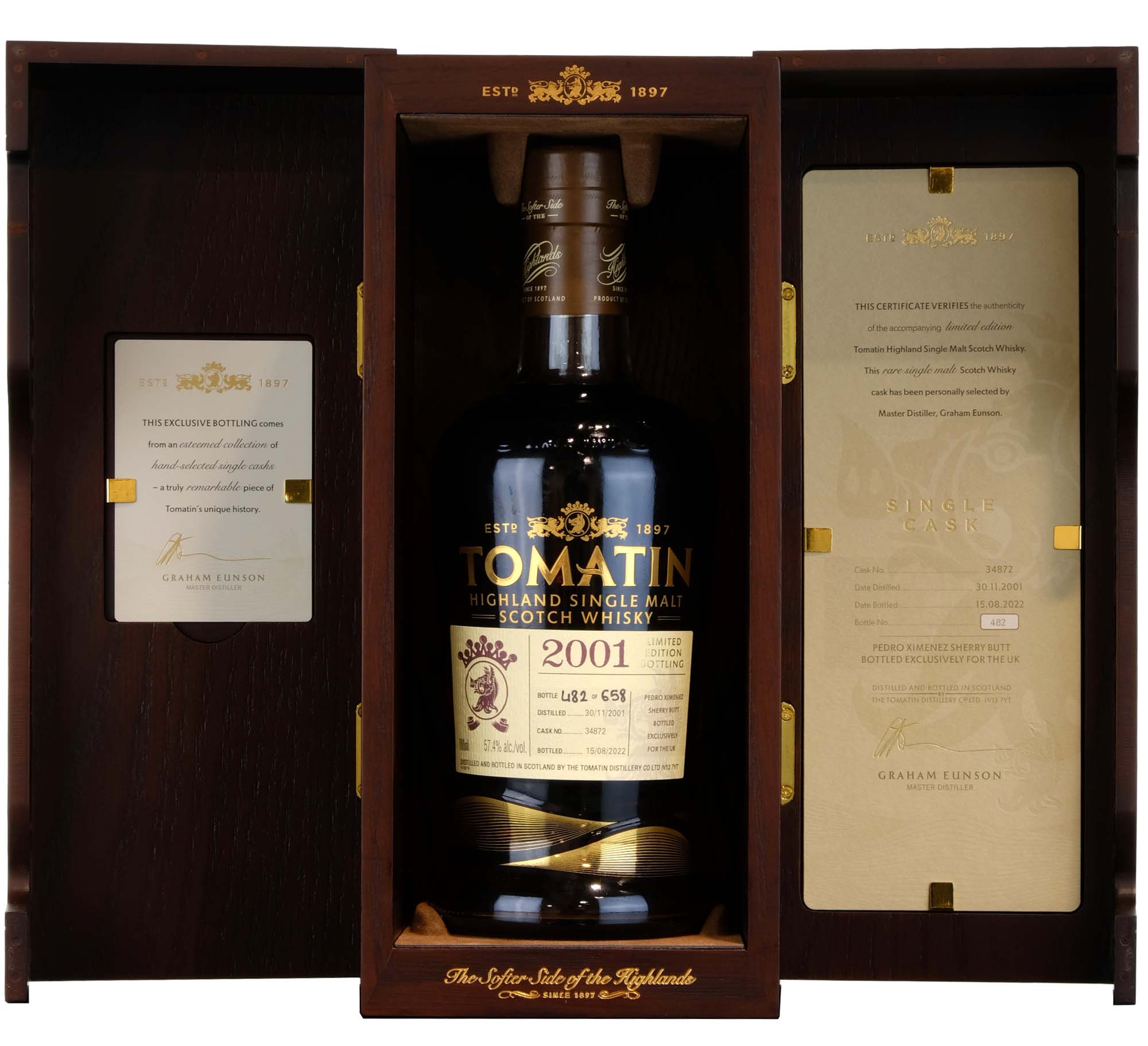 Tomatin 2001-2022 | 20 Year Old Single Cask 34872 UK Exclusive