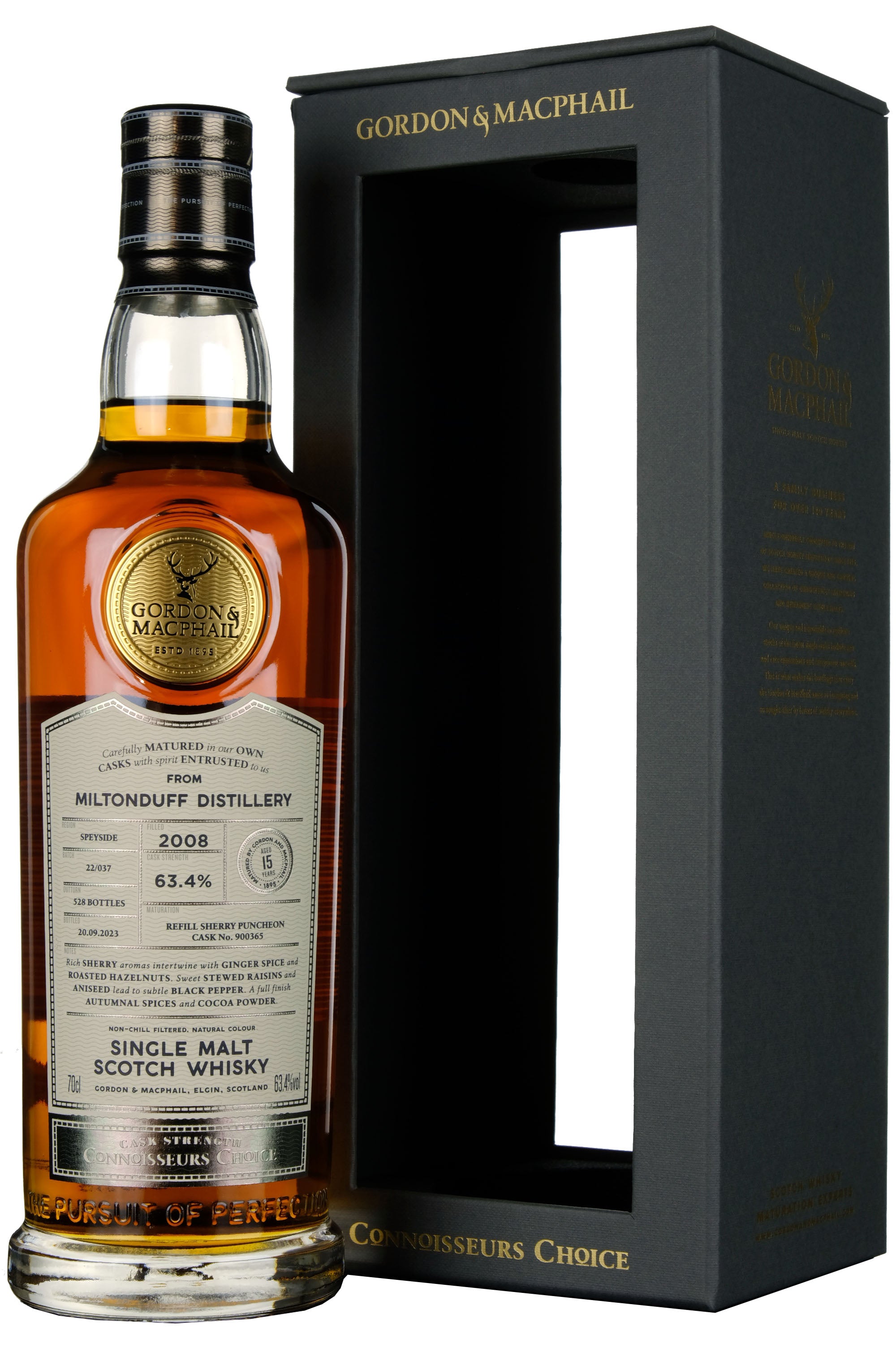 Miltonduff 2008-2023 | 15 Year Old Gordon & MacPhail Connoisseurs Choice Single Cask 900365