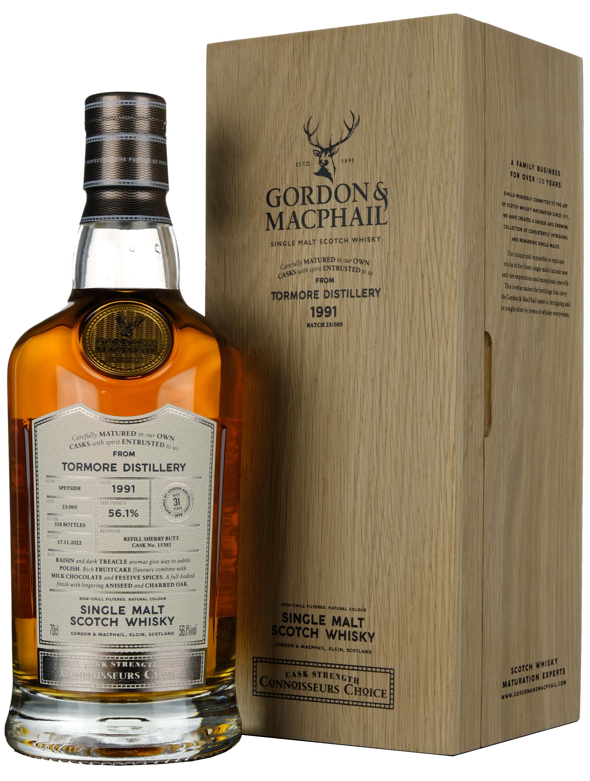 Tormore 1991-2022 | 31 Year Old Gordon & MacPhail Connoisseurs Choice Single Cask 15381