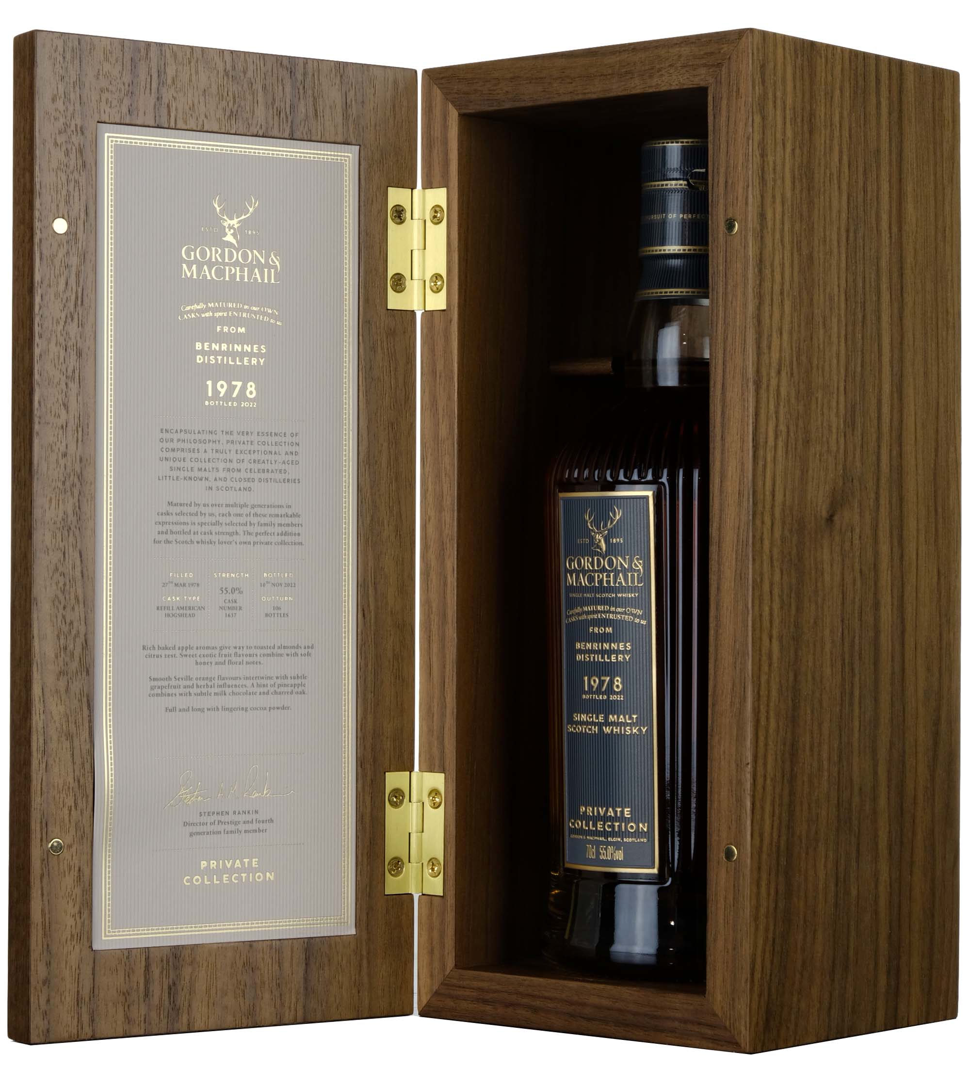 Benrinnes 1978-2022 | 44 Year Old Gordon & MacPhail Private Collection Single Cask 1637