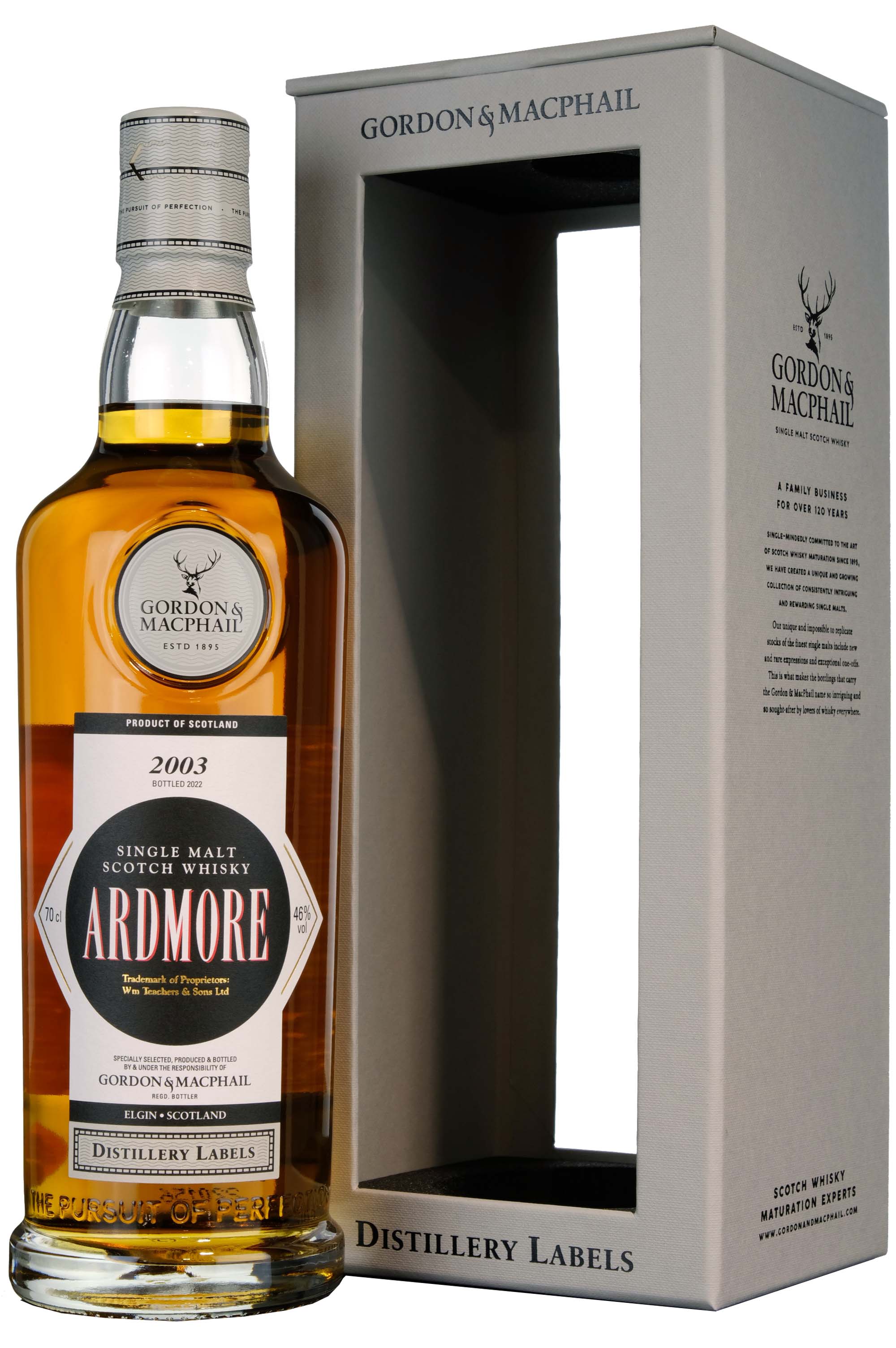 Ardmore 2003-2022 | 18 Year Old Gordon & MacPhail Distillery Labels