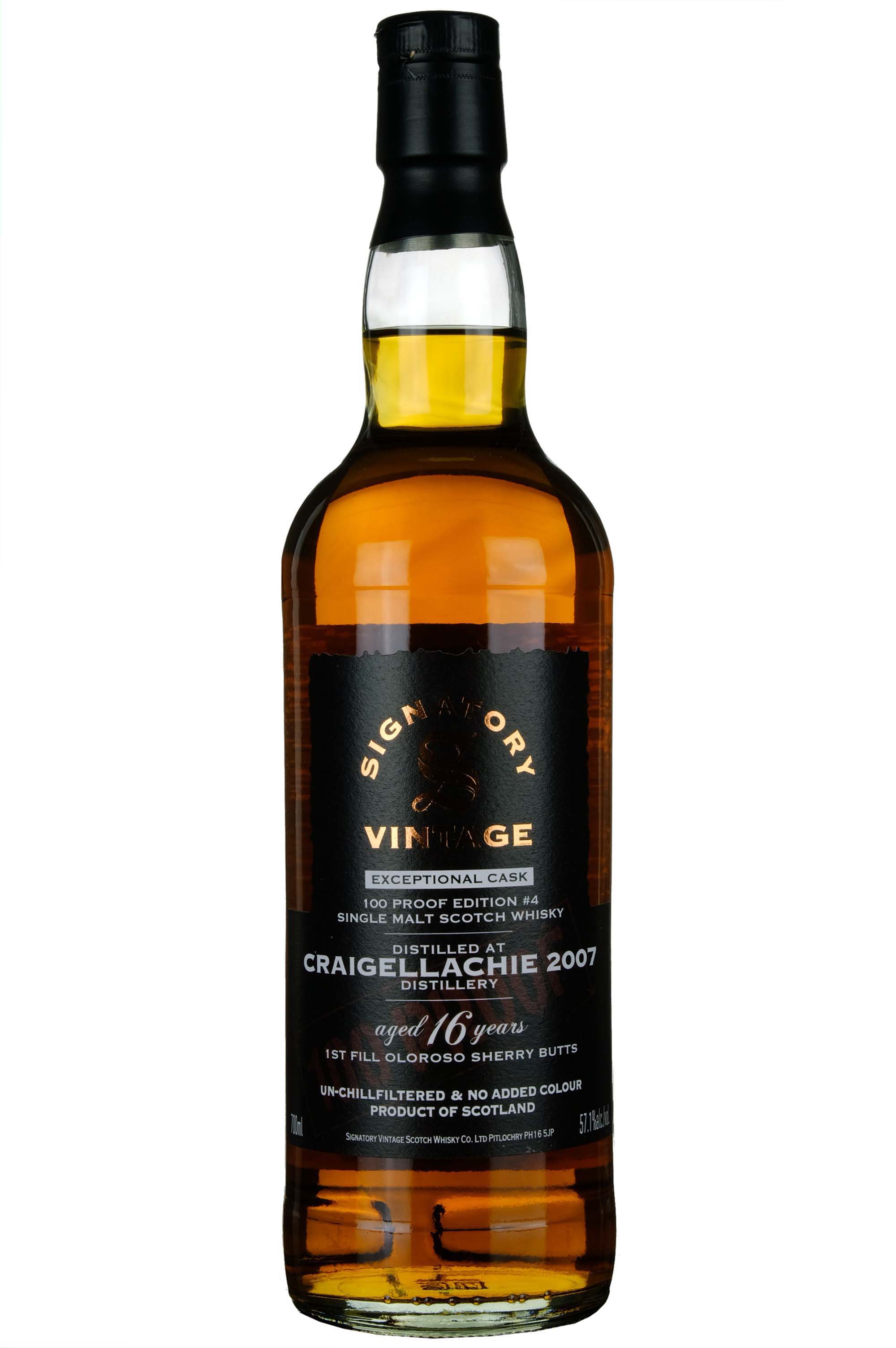 Craigellachie 2007-2024 | 16 Year Old Signatory Vintage Exceptional Cask 100 Proof Edition 4