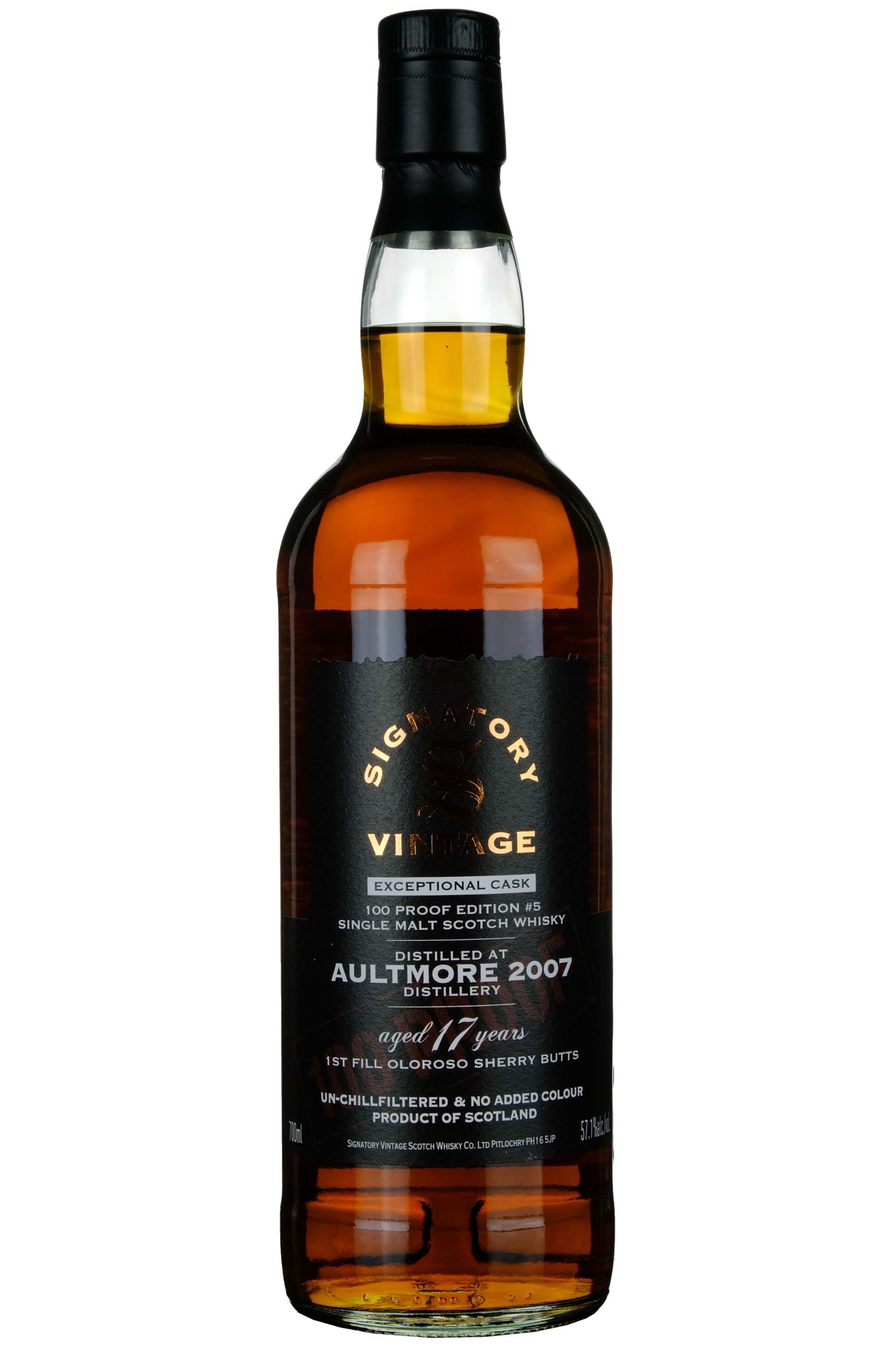 Aultmore 2007-2024 | 17 Year Old Signatory Vintage Exceptional Cask 100 Proof Edition 5