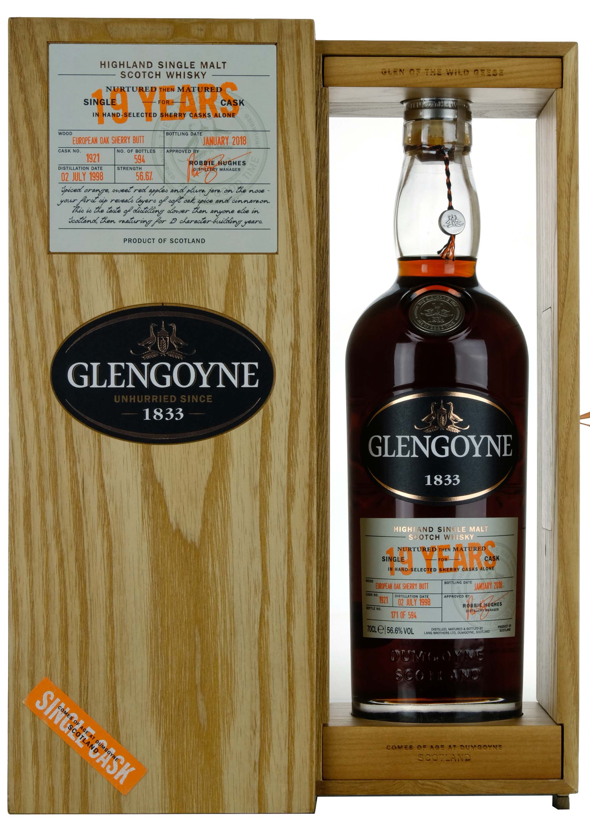 Glengoyne 1998-2018 | 19 Year Old Single Cask 1921