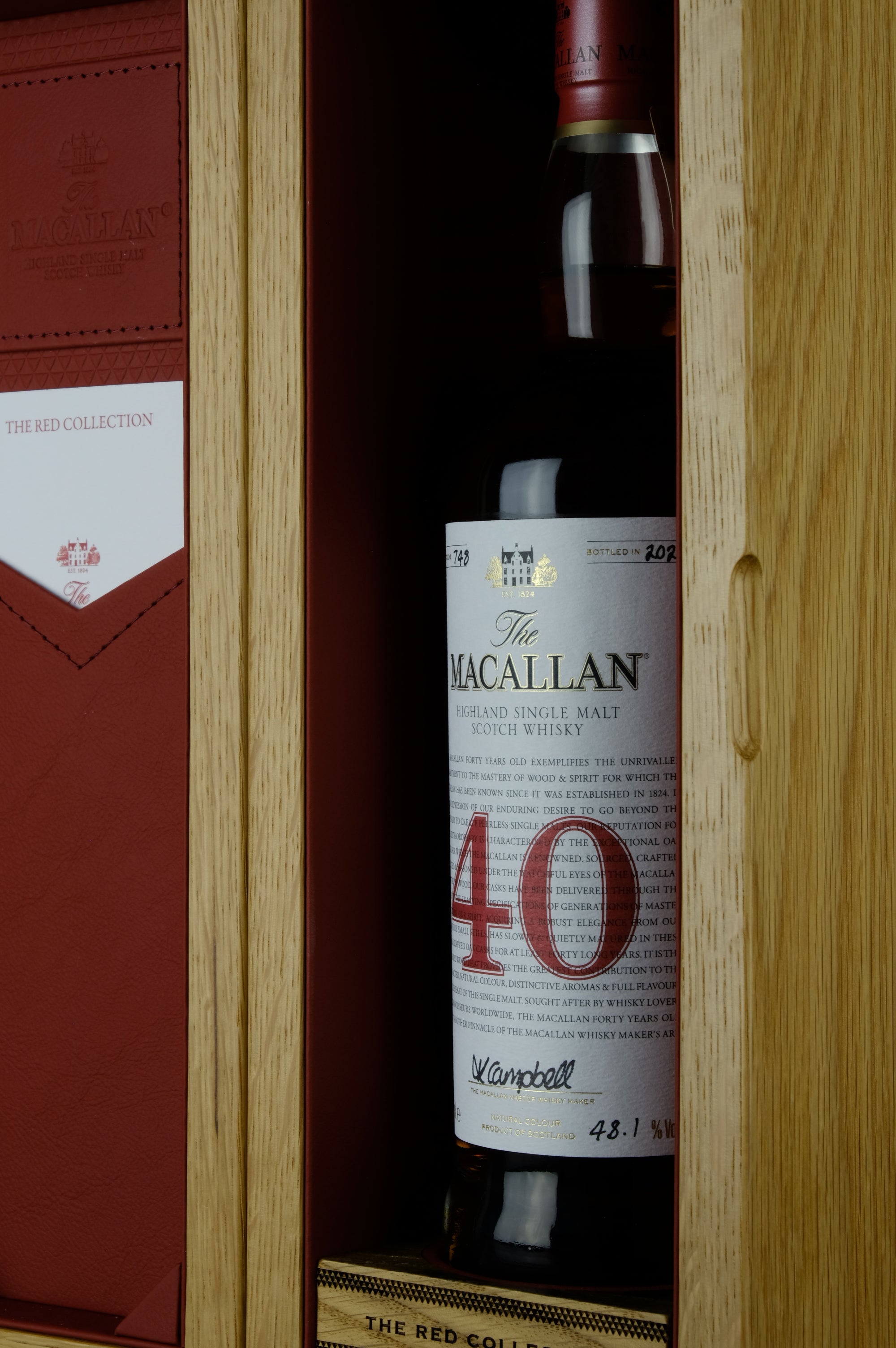 Macallan 40 Year Old The Red Collection Bottled 2020