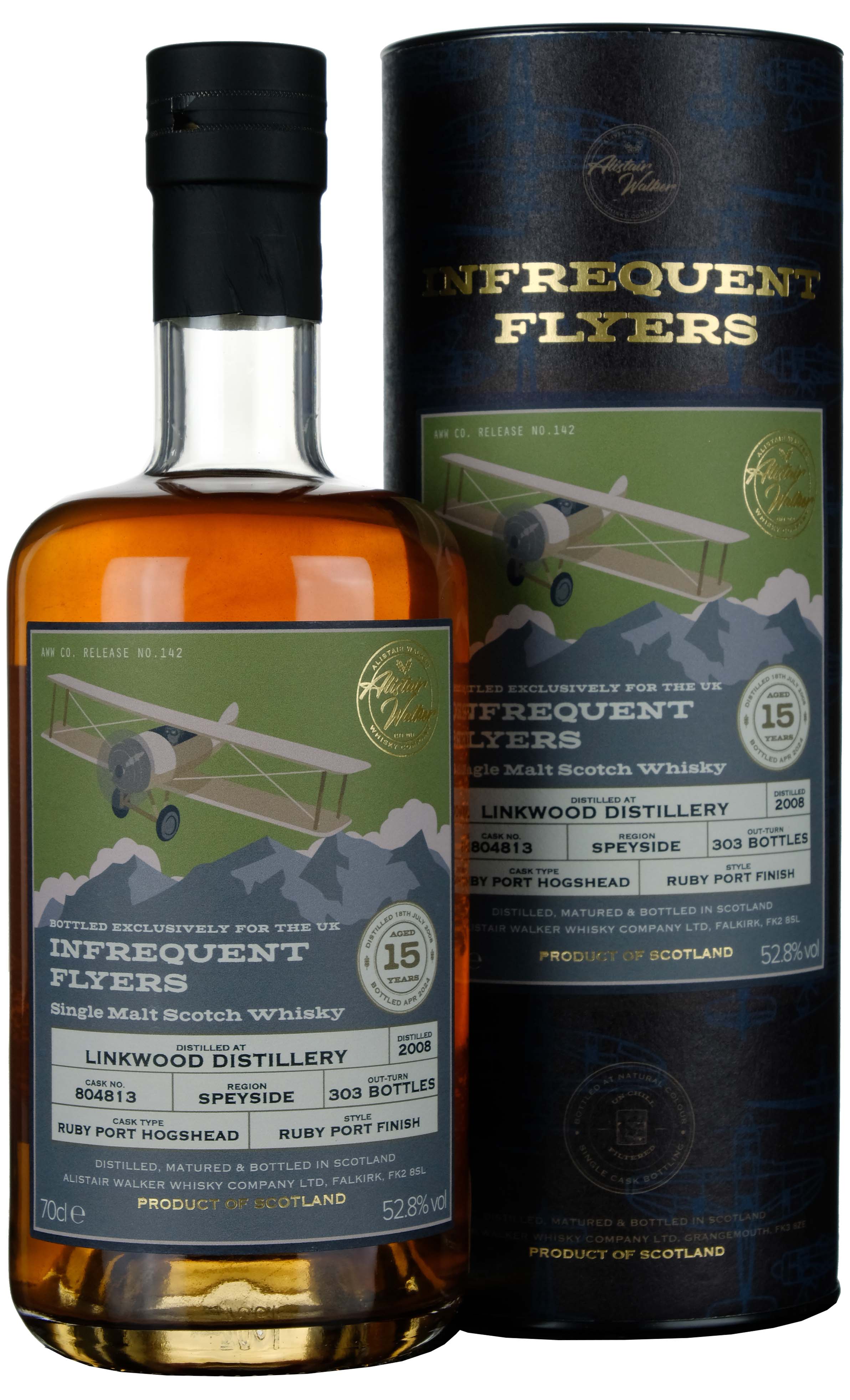 Linkwood 2008-2024 | 15 Year Old Infrequent Flyers Single Cask 804813 UK Exclusive