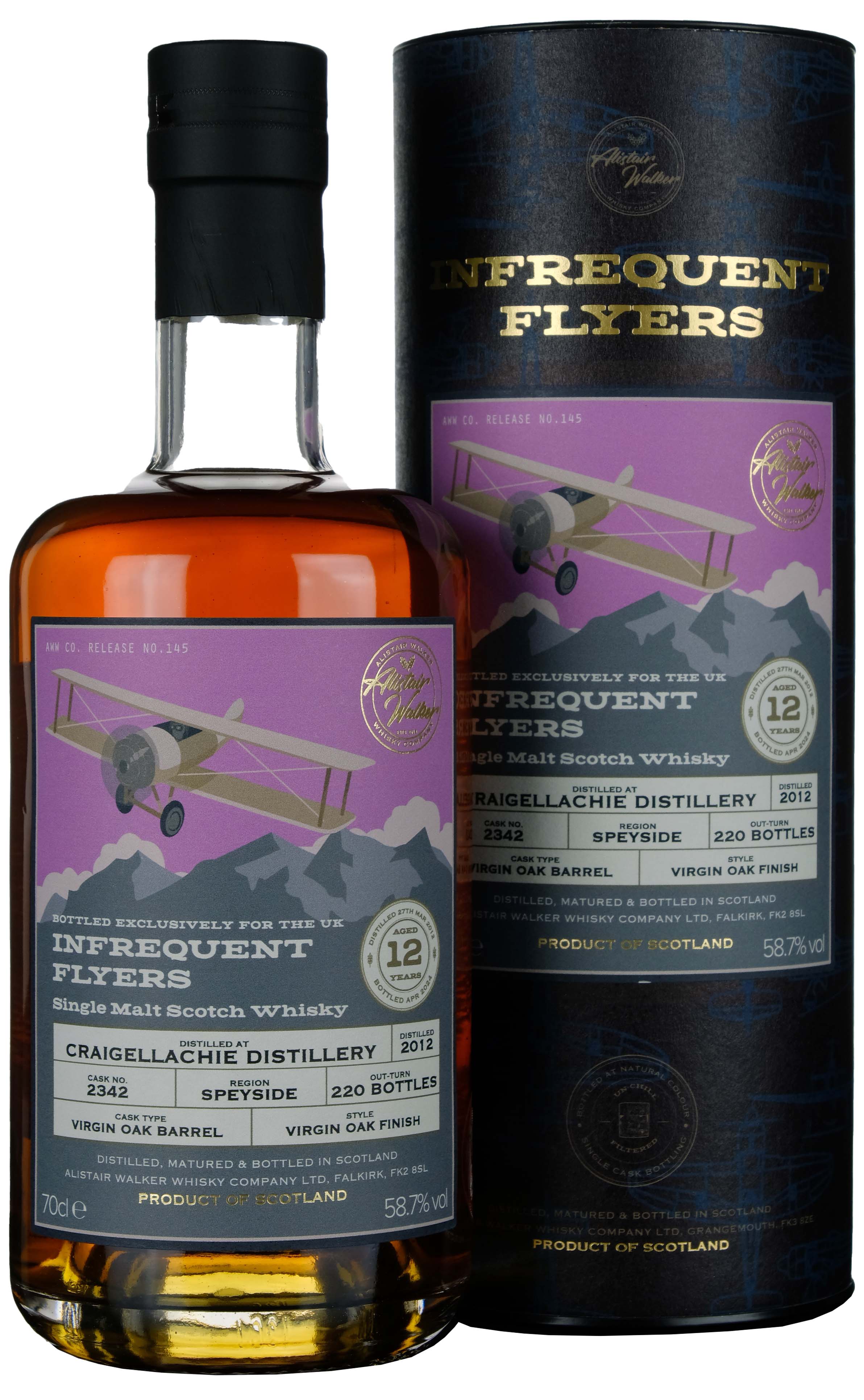 Craigellachie 2012-2024 | 12 Year Old Infrequent Flyers Single Cask 2342 UK Exclusive