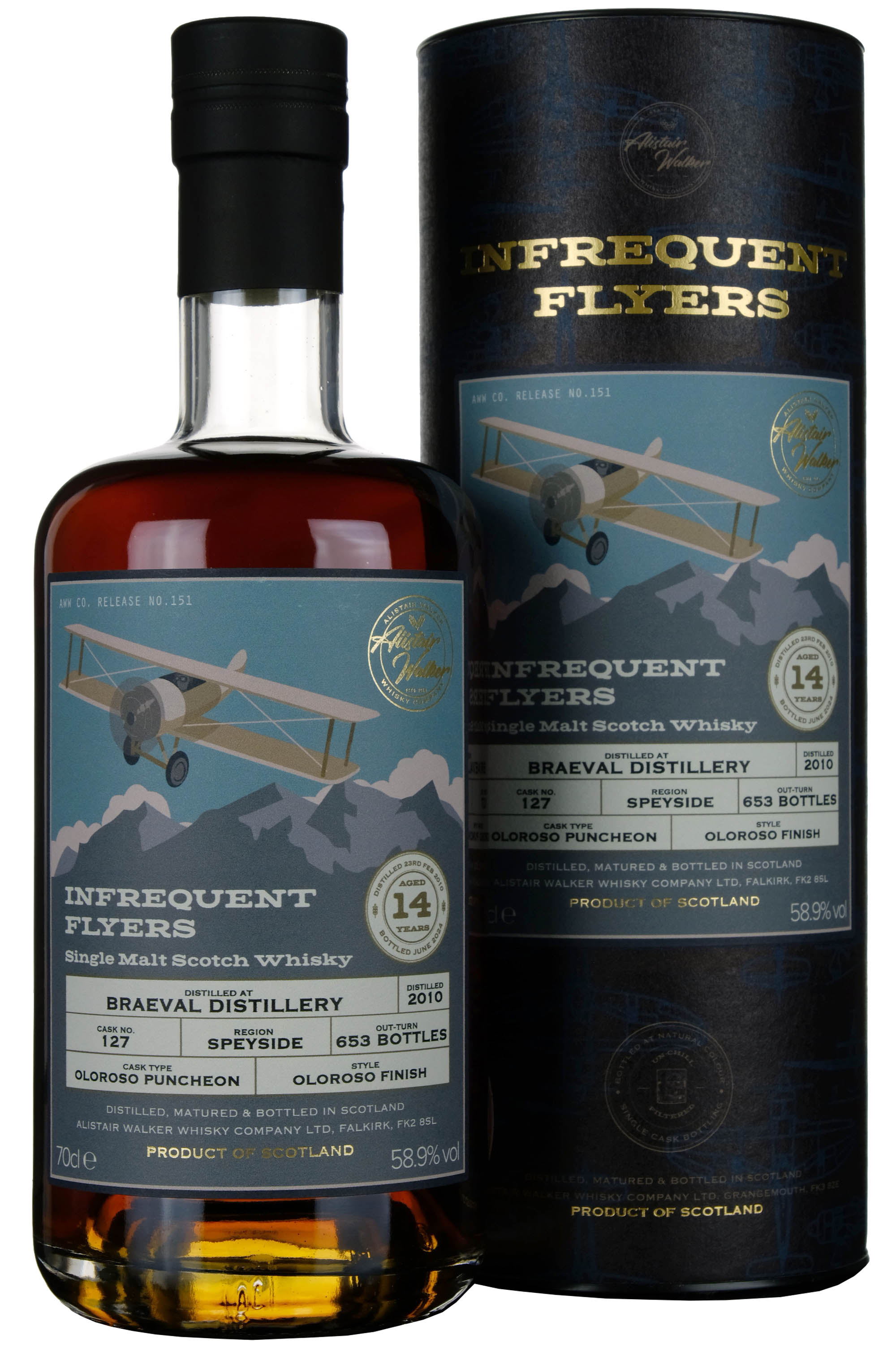 Braeval 2010-2024 | 14 Year Old Infrequent Flyers Single Cask 127