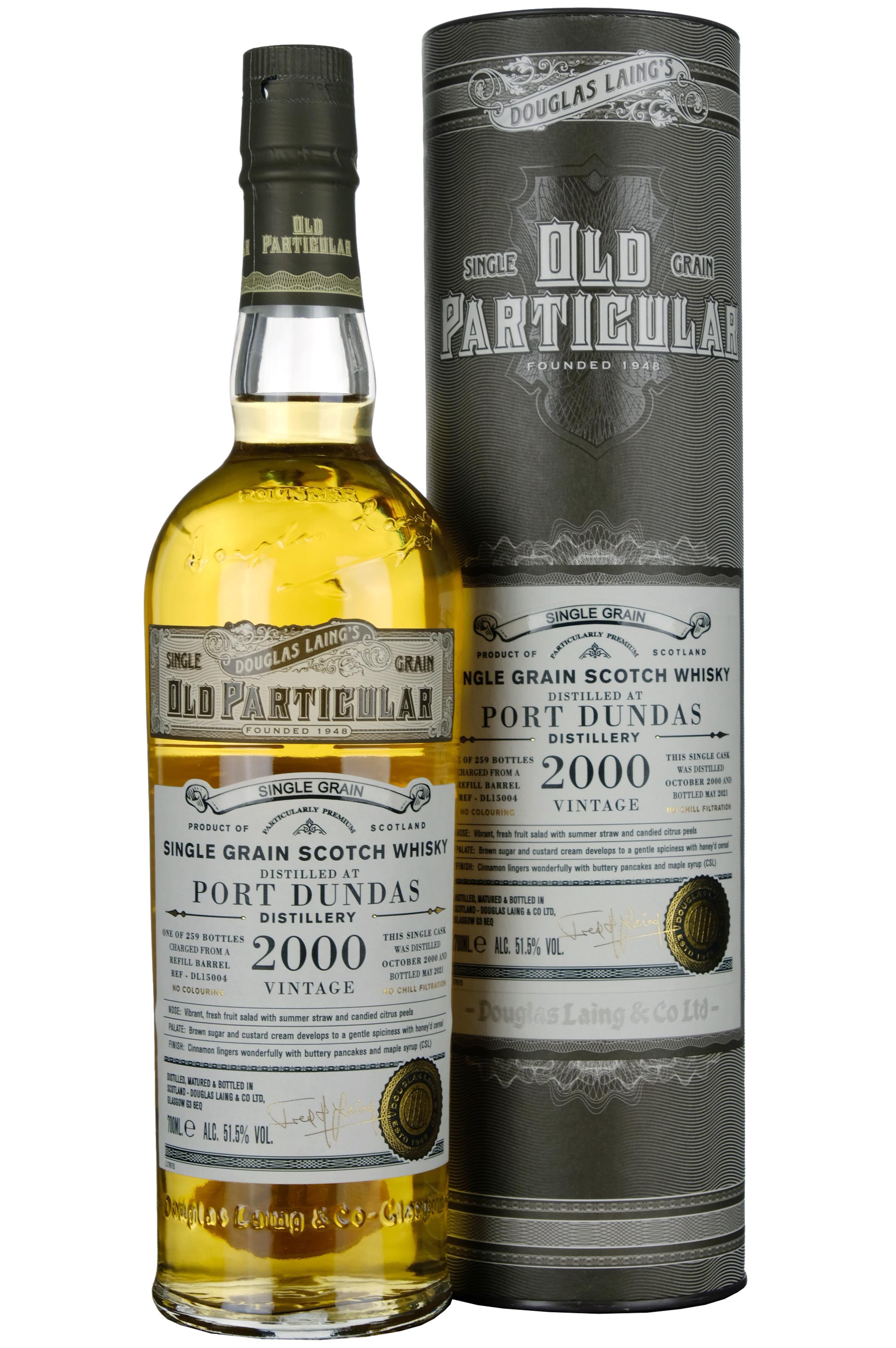 Port Dundas 2000-2021 | 20 Year Old Douglas Laing Old Particular Single Cask DL15004