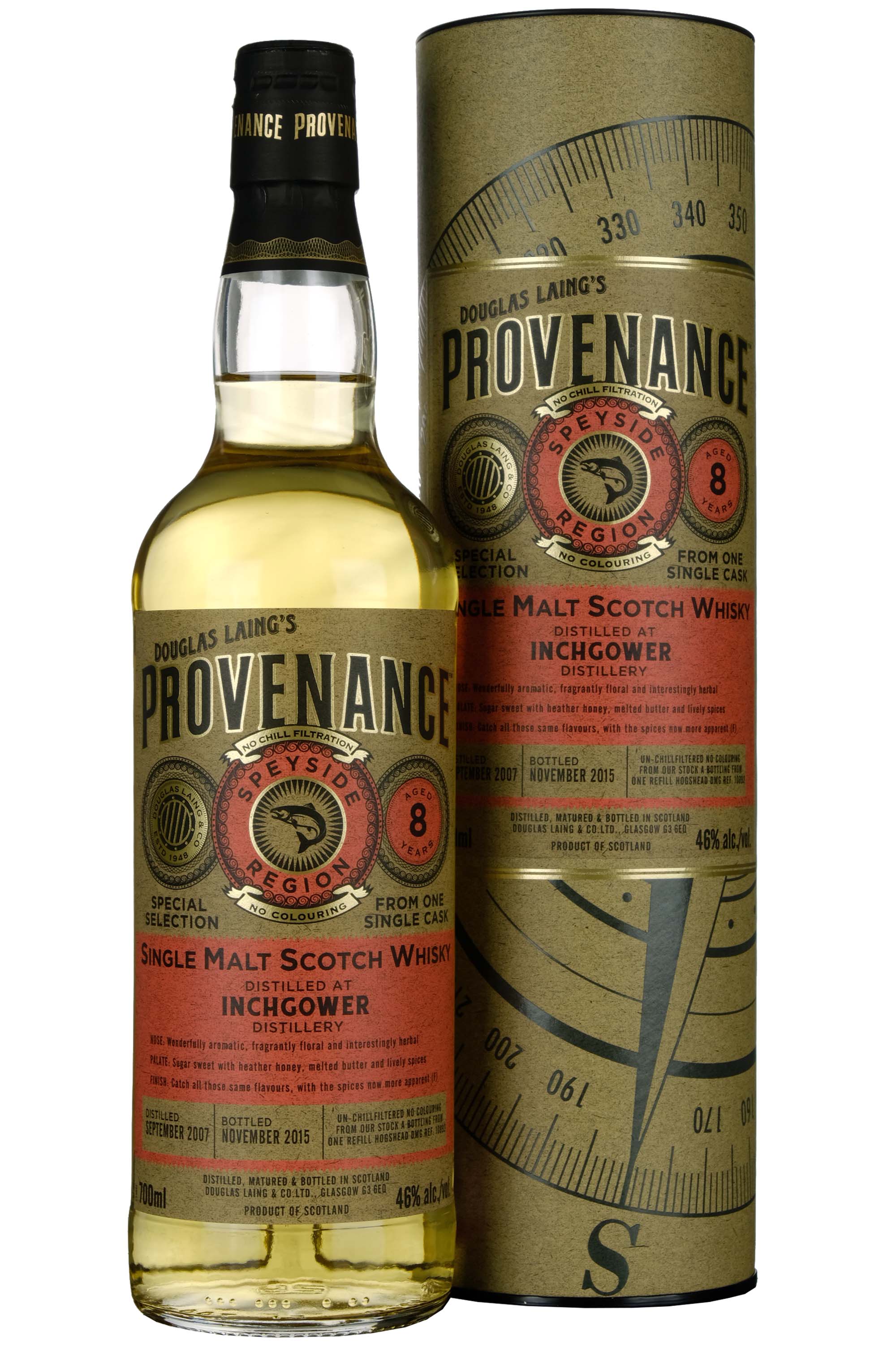 Inchgower 2007-2015 | 8 Year Old Douglas Laing Provenance Single Cask 10992