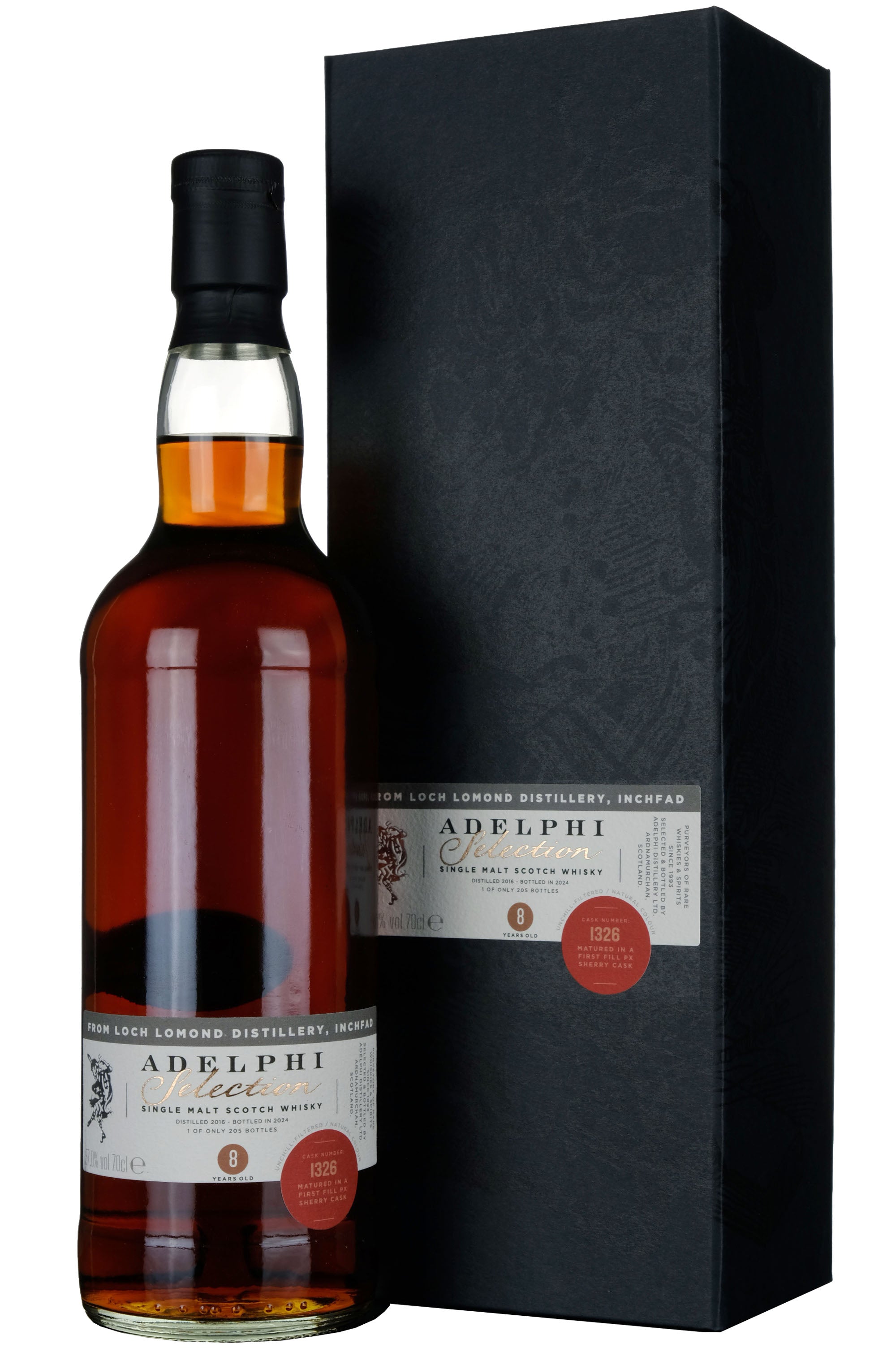 Loch Lomond Inchfad 2016-2024 | 8 Year Old Adelphi Selection Single Cask 1326