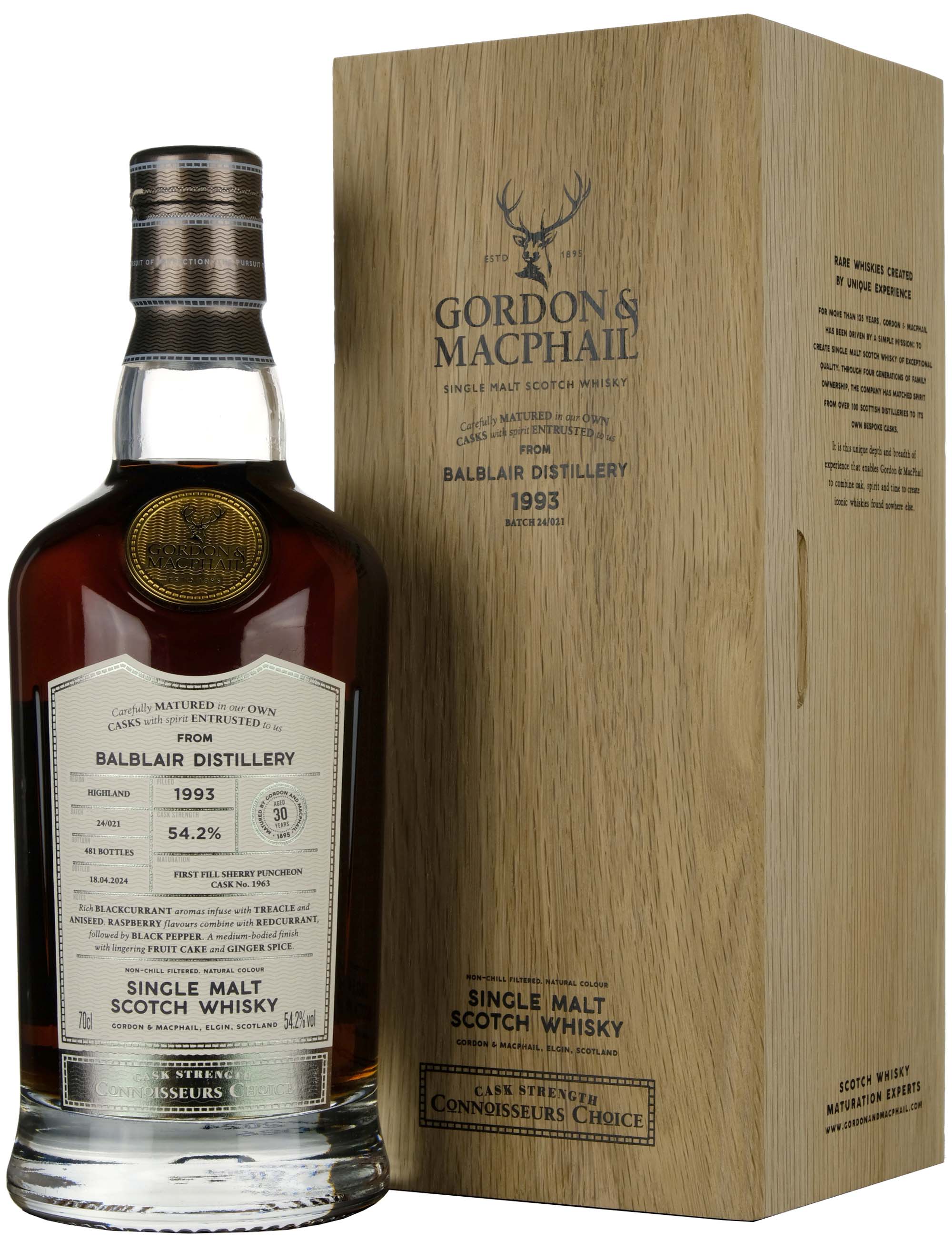 Balblair 1993-2024 | 30 Year Old Gordon & MacPhail Connoisseurs Choice Single Cask 1963