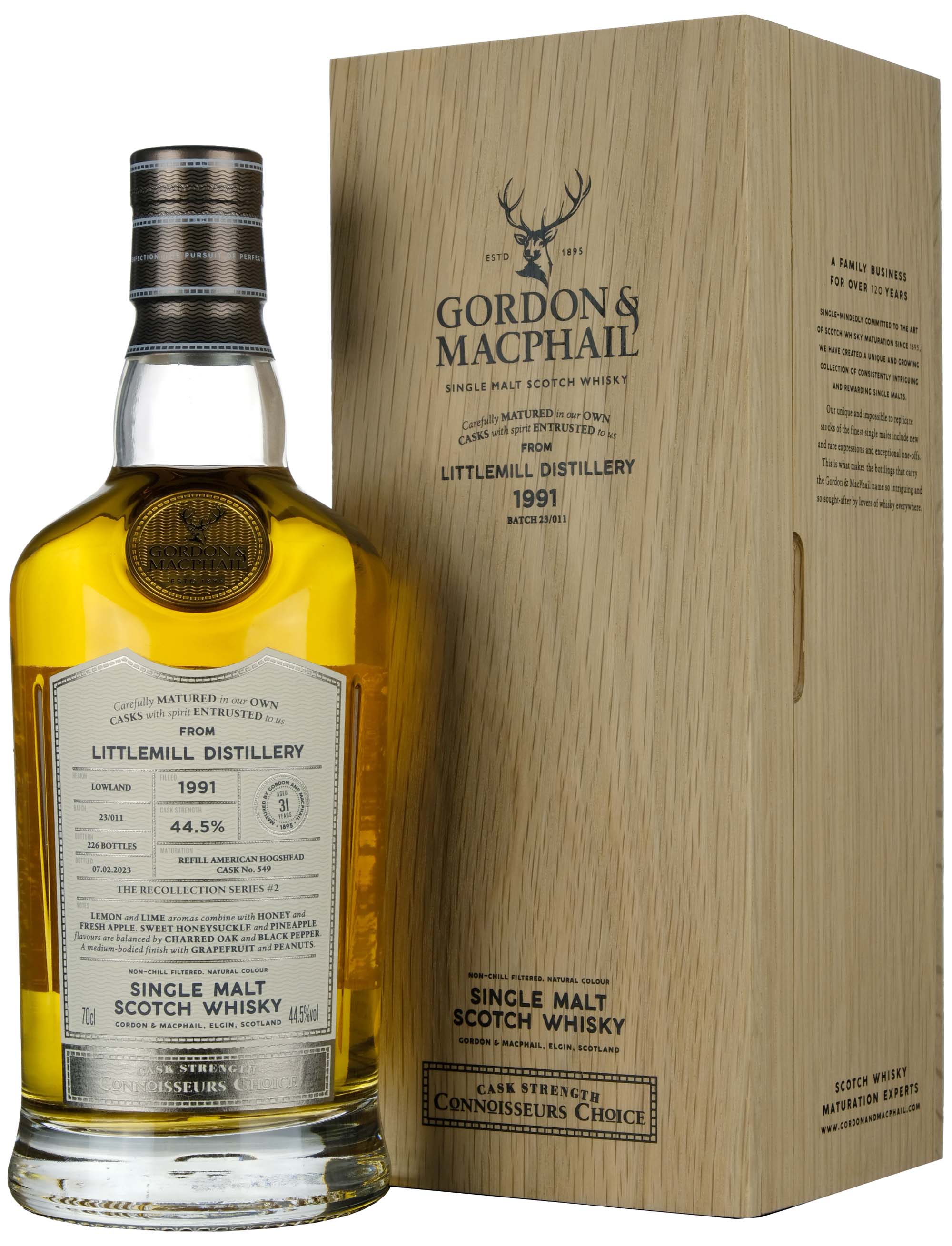 Littlemill 1991-2023 | 31 Year Old Gordon & MacPhail Connoisseurs Choice Single Cask 549