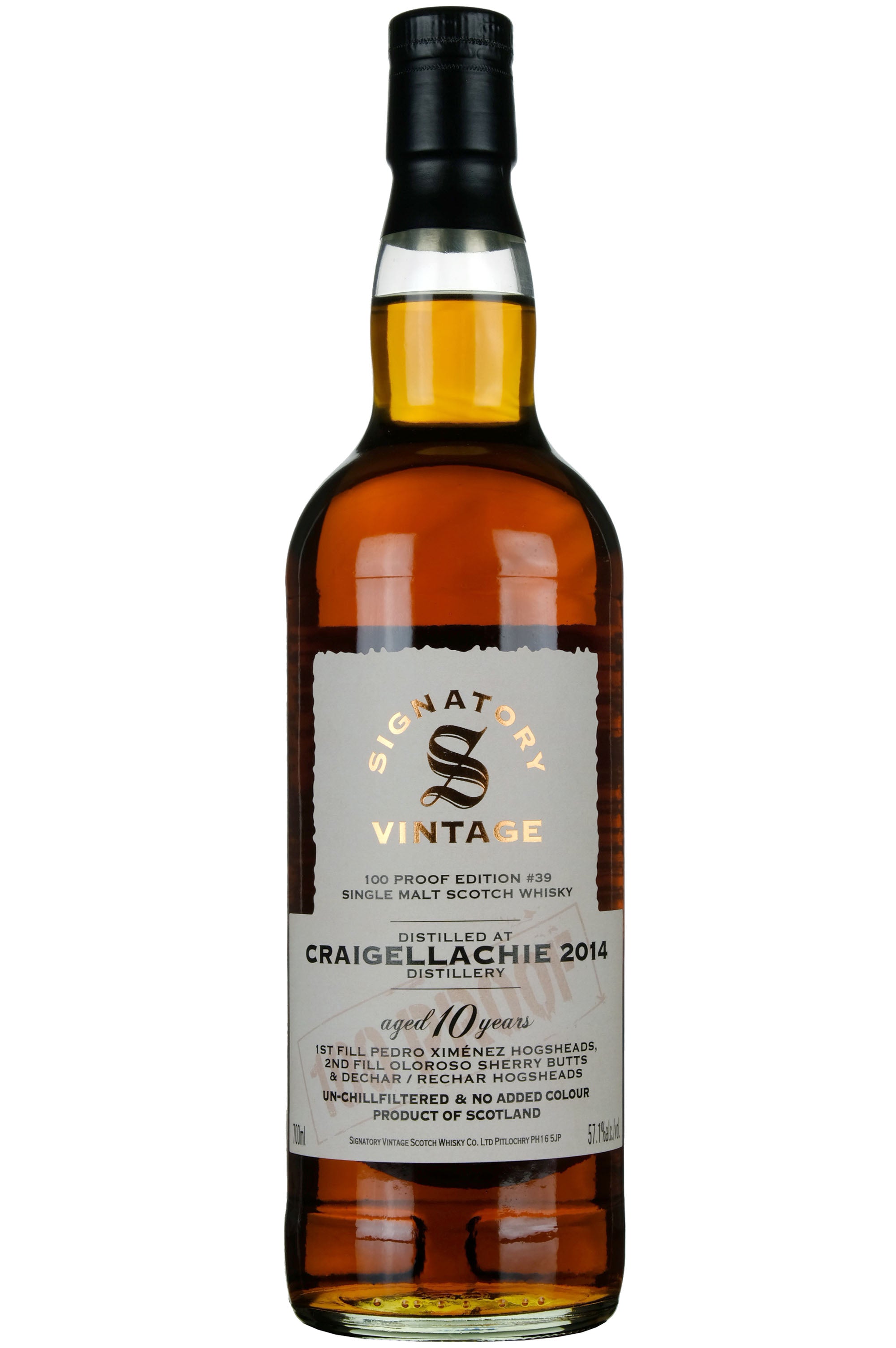 Craigellachie 2014-2025 | 10 Year Old Signatory Vintage 100 Proof Edition 39