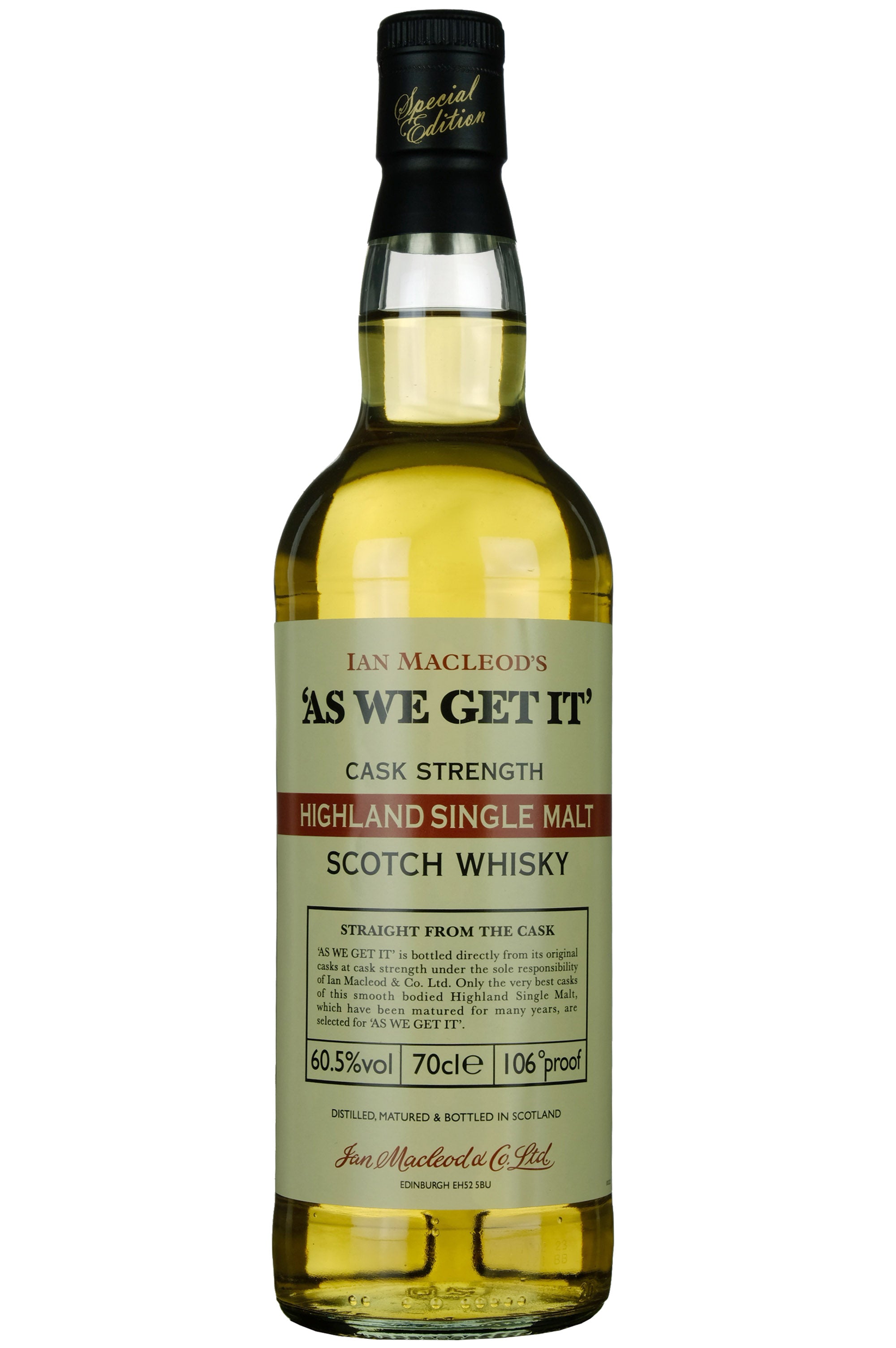 Ian Macleod's As We Get It Cask Strength 60.5% Highland Single Malt