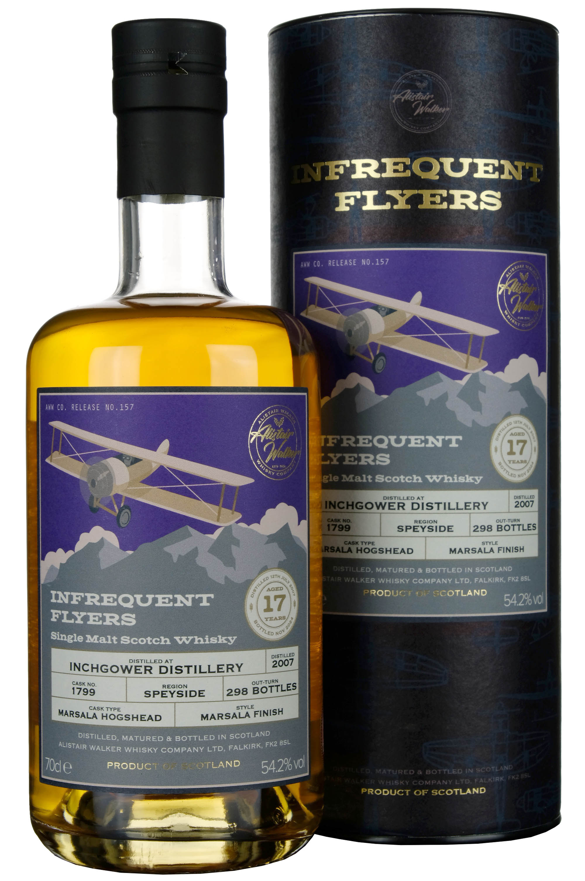 Inchgower 2007-2024 | 17 Year Old Infrequent Flyers Single Cask 1799