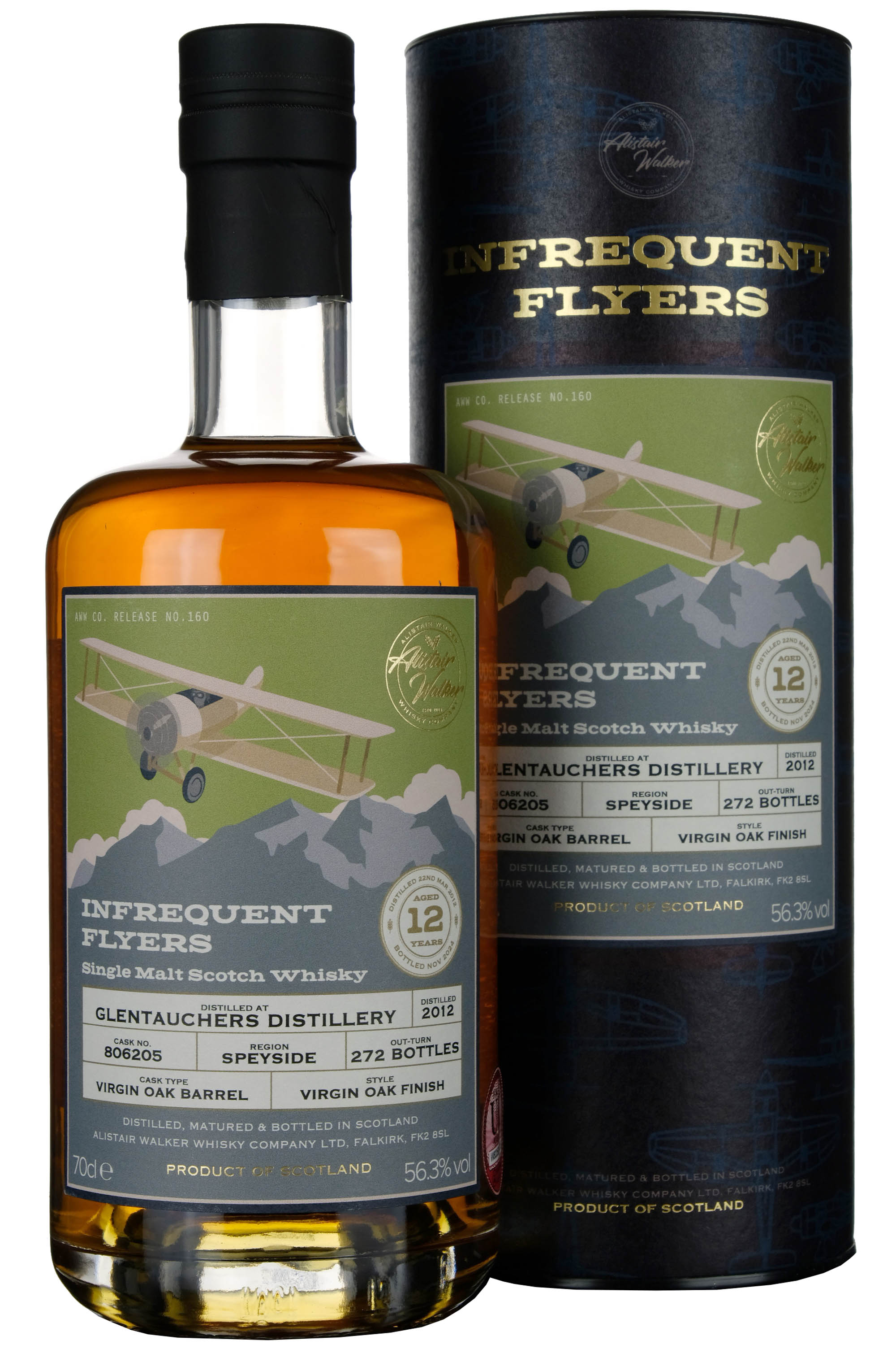 Glentauchers 2012-2024 | 12 Year Old Infrequent Flyers Single Cask 806205