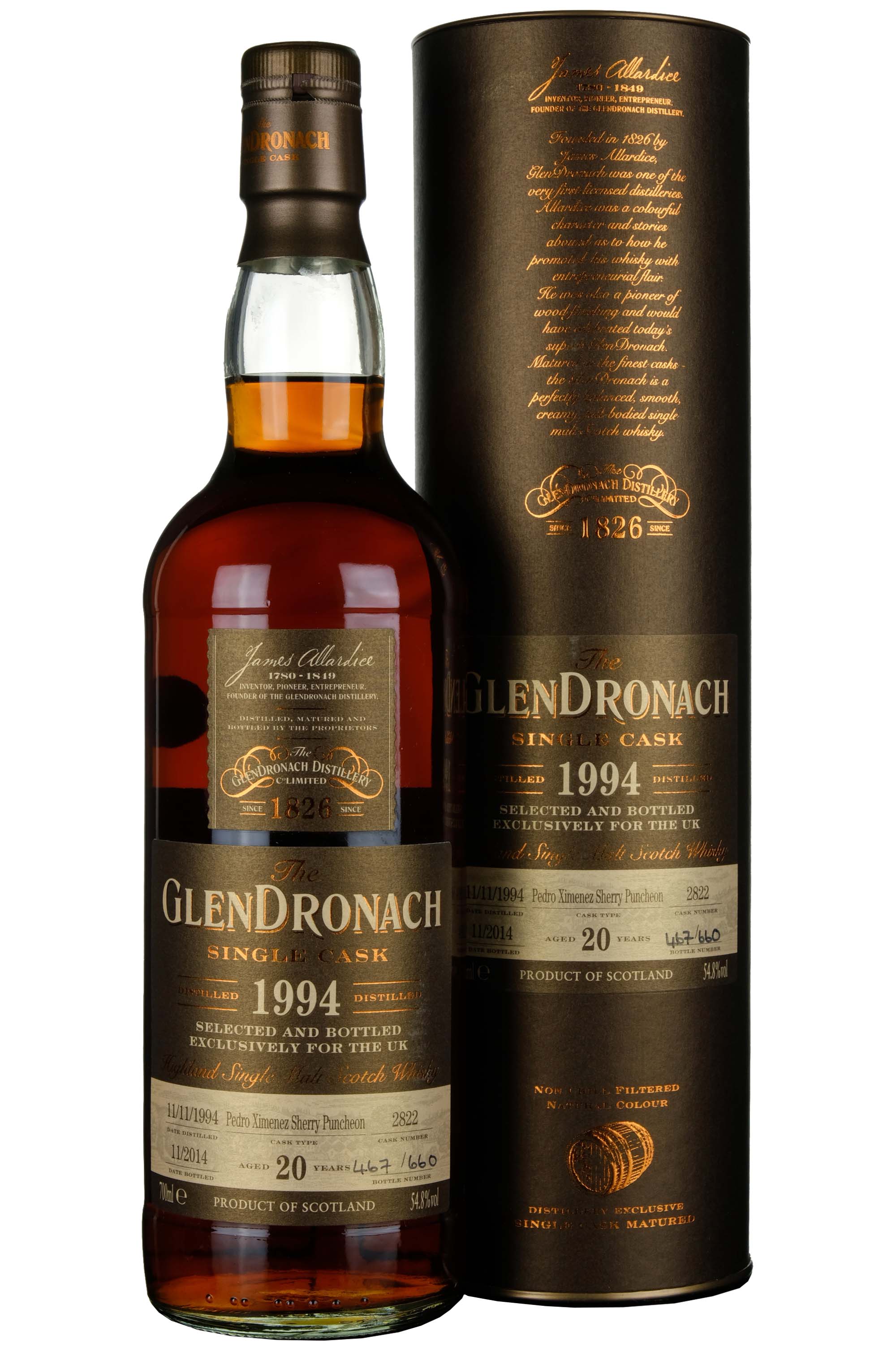 Glendronach 1994-2014 | 20 Year Old Single Cask 2822 UK Exclusive