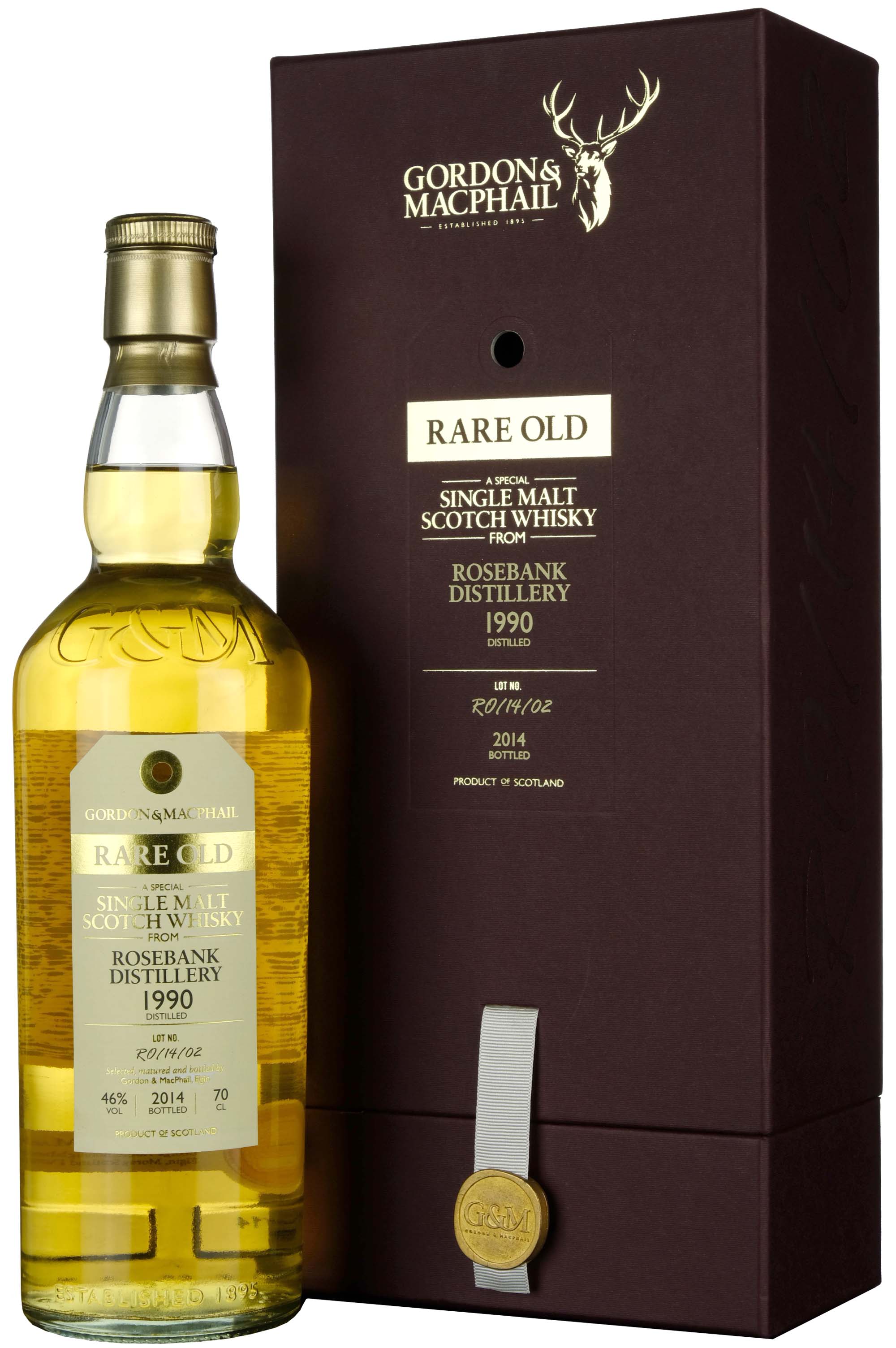 Rosebank 1990-2014 Gordon & MacPhail Rare Old 	RO/14/02