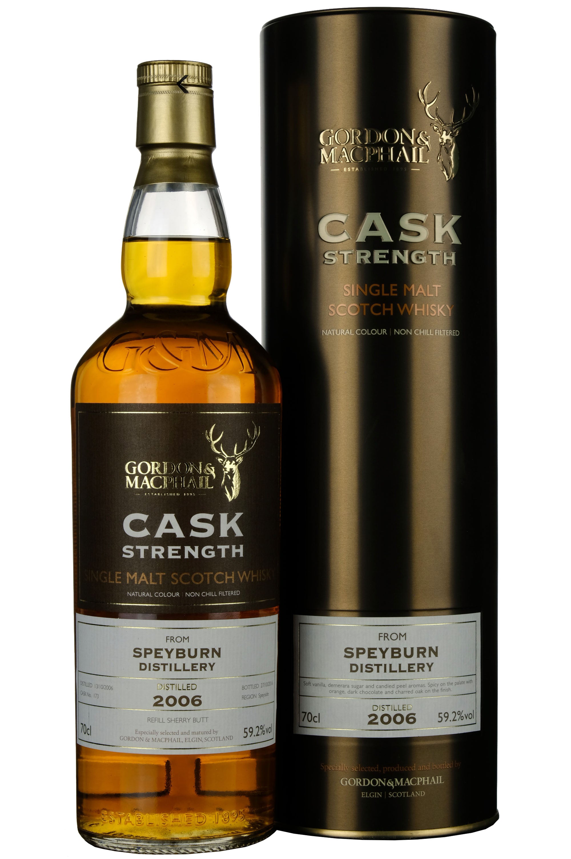 Speyburn 2006-2016 | 10 Year Old Gordon & MacPhail Cask Strength Single Cask 173