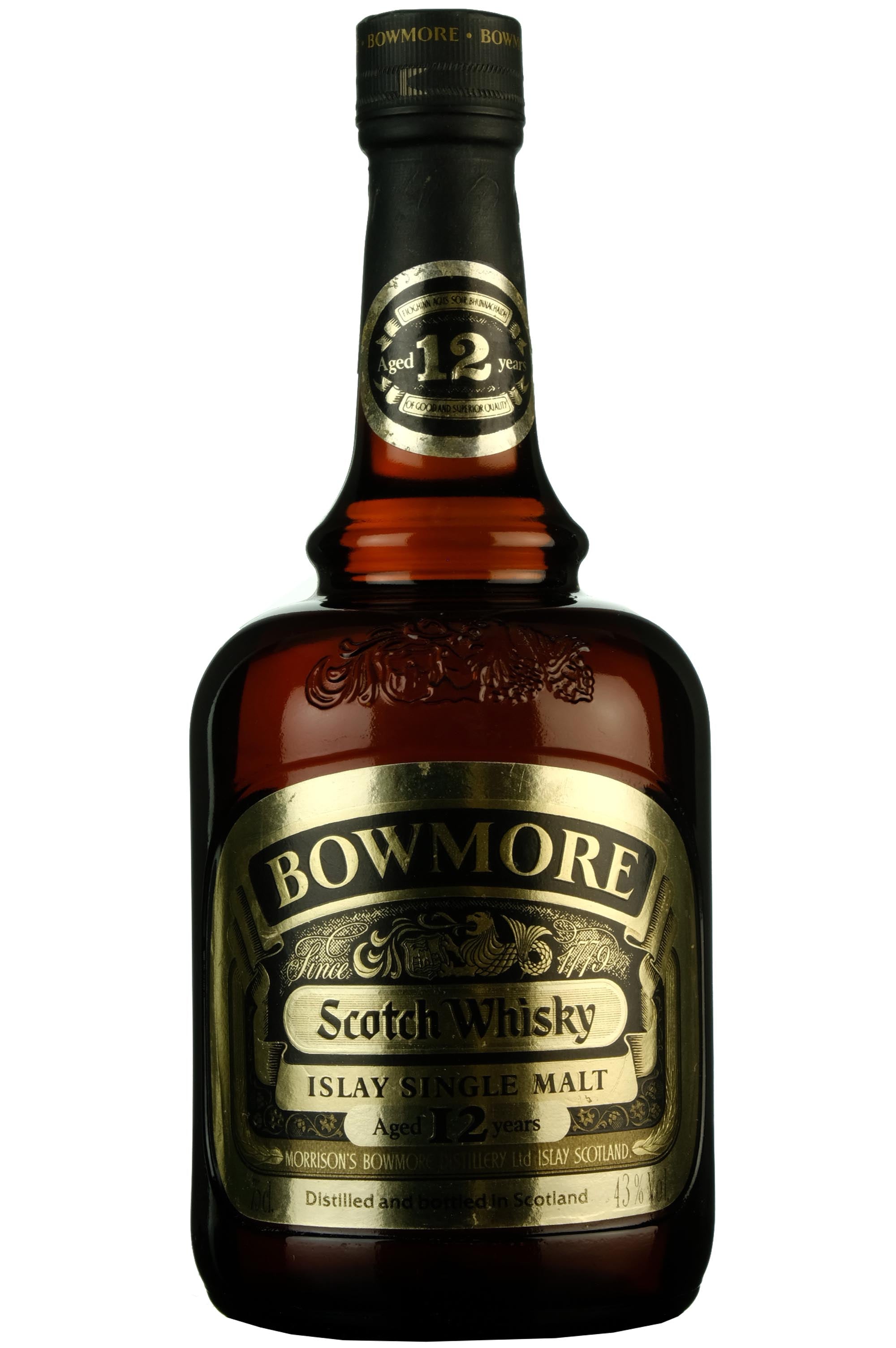 Bowmore 12 Year Old Dumpy 1980s