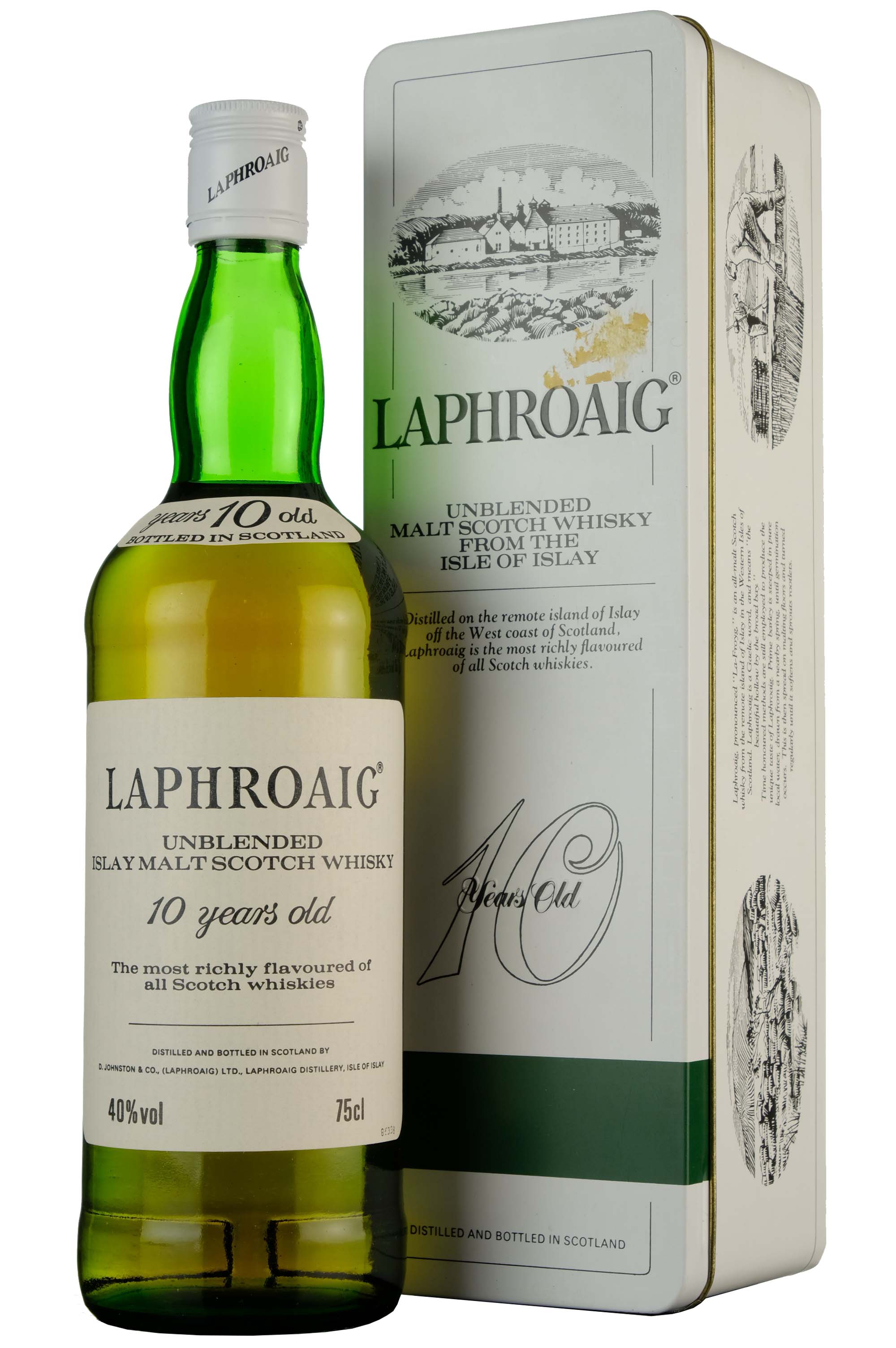Laphroaig 10 Year Old Unblended Bottled 1986