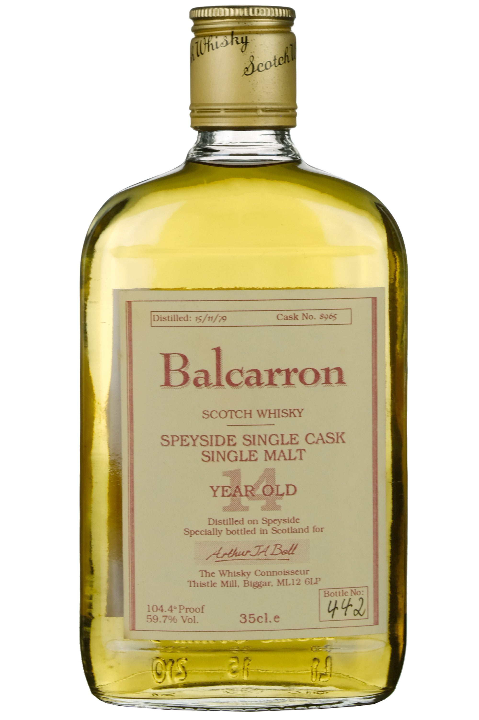 Balcarron (Dailuaine) 1979 | 14 Year Old The Whisky Connoisseur Single Cask 8965