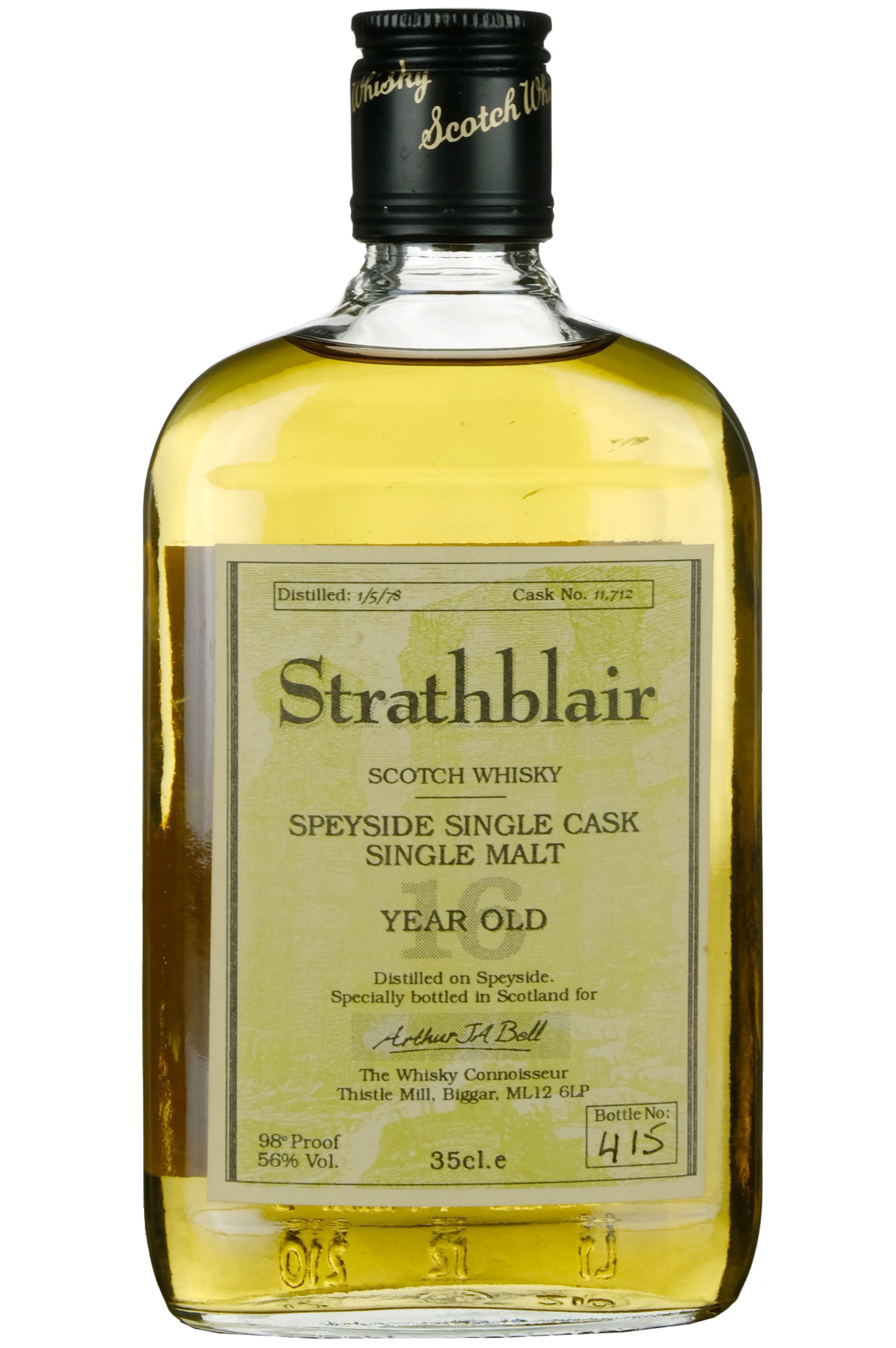 Strathblair (Glenfiddich) 1978 | 16 Year Old The Whisky Connoisseur Single Cask 11712