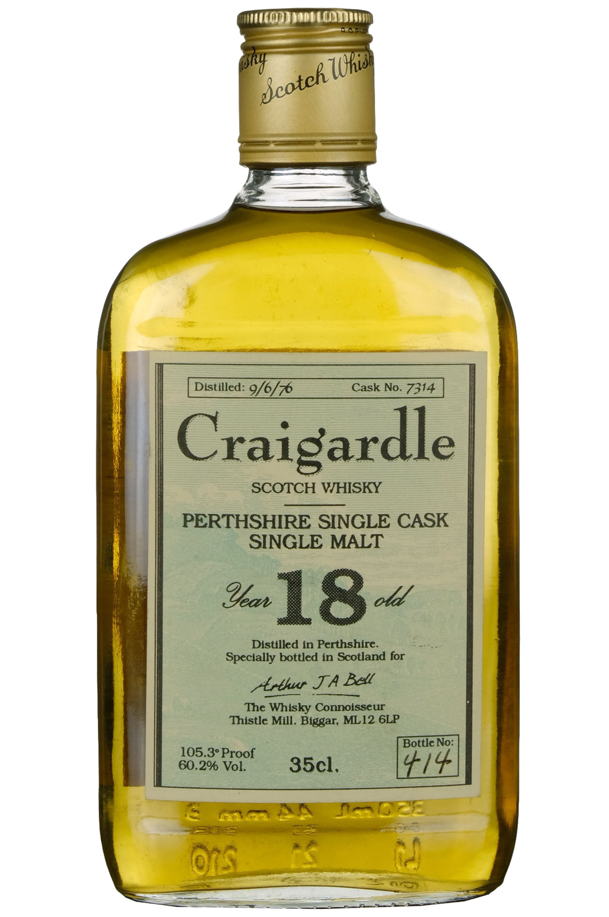 Craigardle (Blair Athol) 1976 | 18 Year Old The Whisky Connoisseur Single Cask 7314