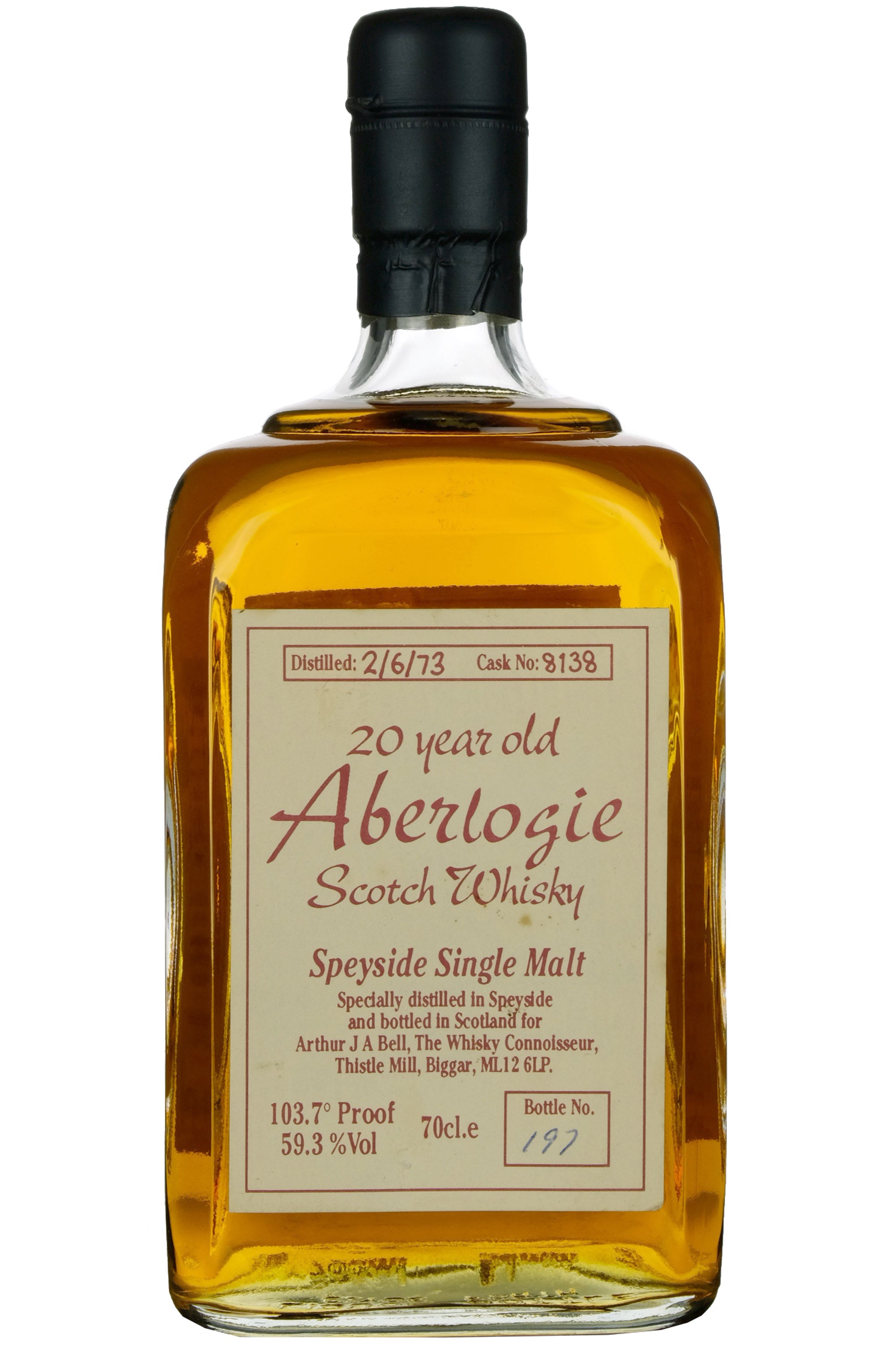 Aberlogie (Macallan) 1973 | 20 Year Old The Whisky Connoisseur Single Cask 8138