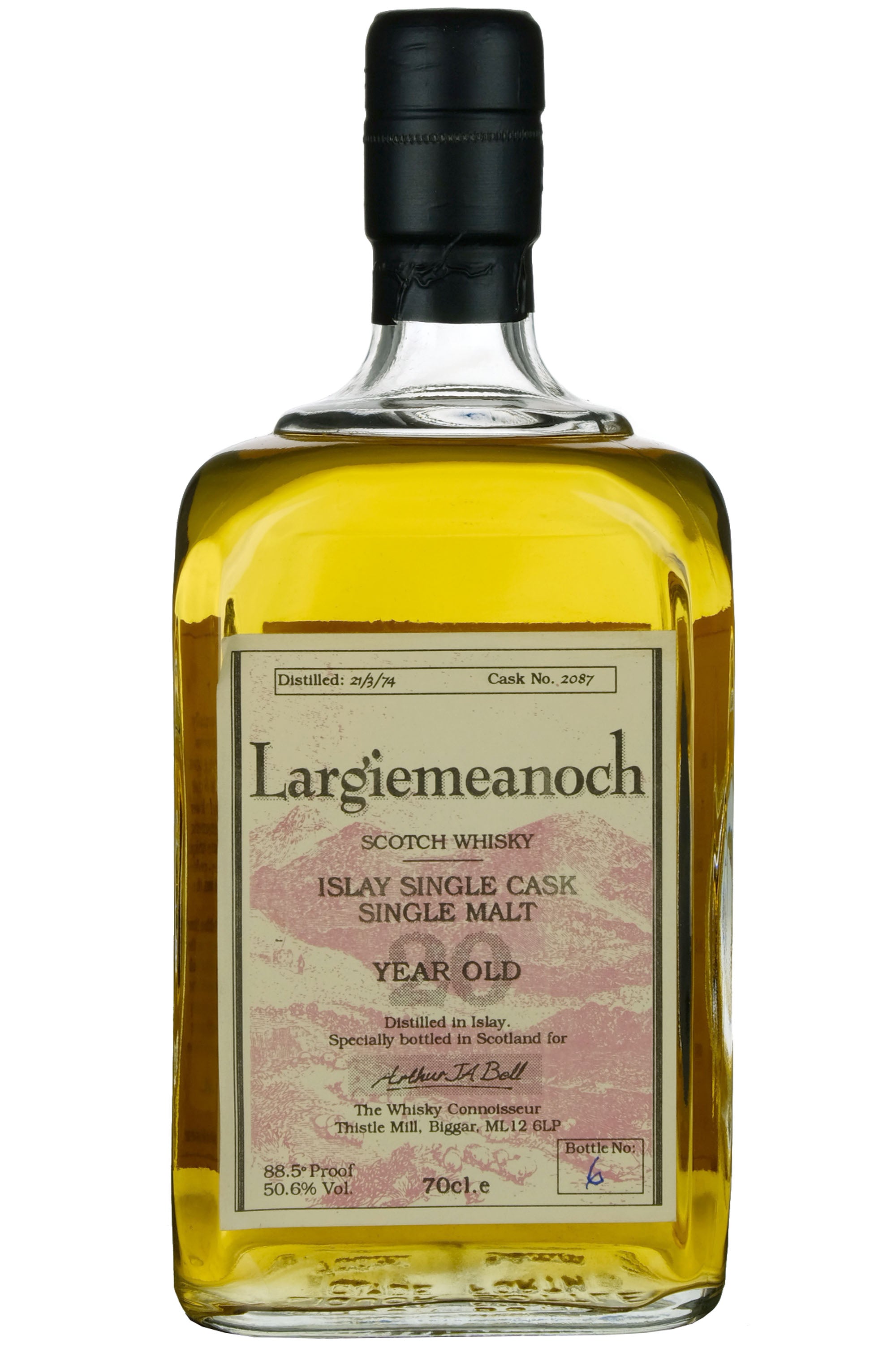 Largiemeanoch (Bowmore) 1974 | 20 Year Old The Whisky Connoisseur Single Cask 2087