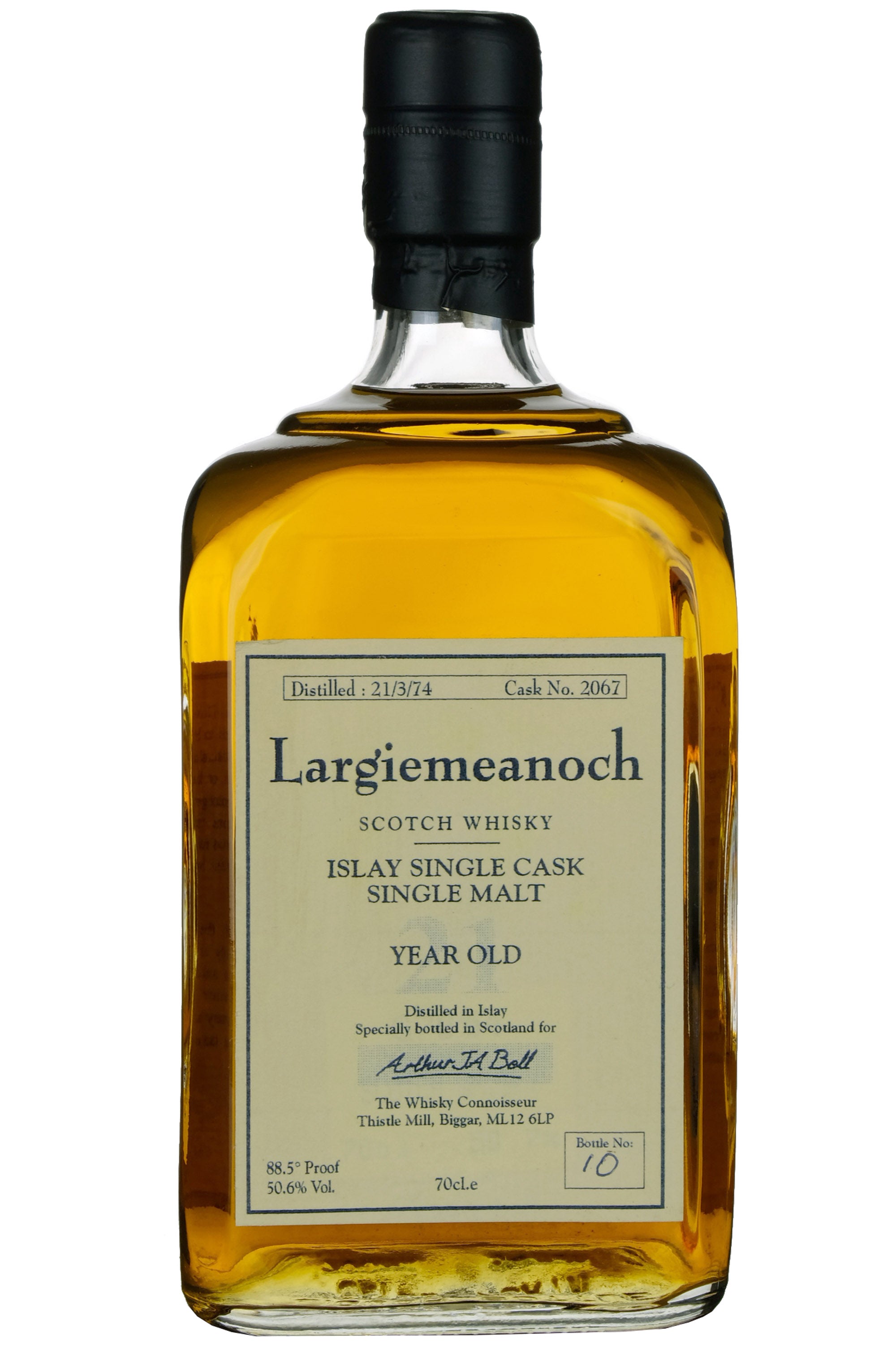 Largiemeanoch (Bowmore) 1974 | 21 Year Old The Whisky Connoisseur Single Cask 2067