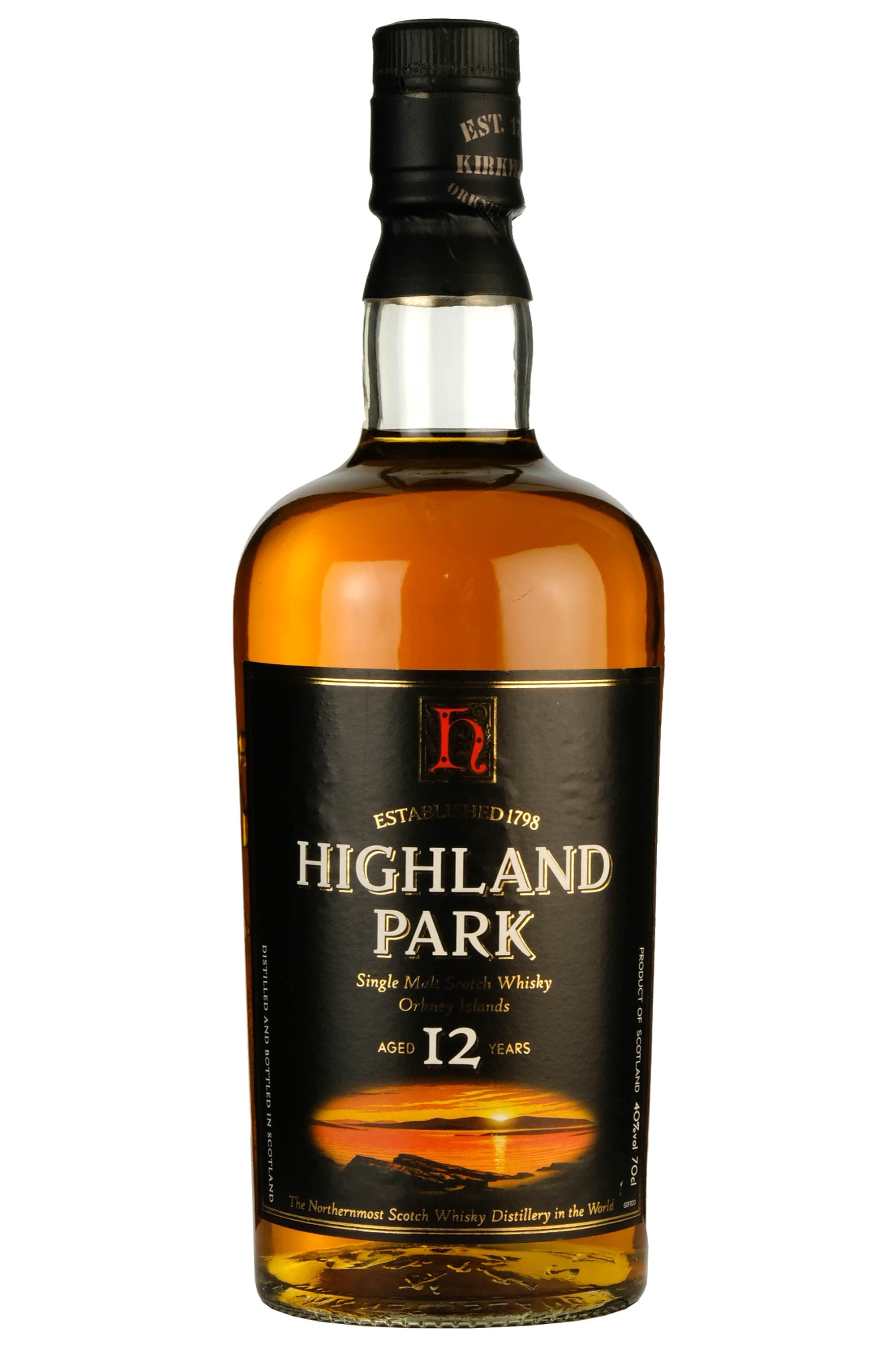 Highland Park 12 Year Old Single Malt Whisky 70 CL.