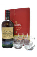 singleton of dufftown 12 year old glass pack, gift pack speyside single malt scotch whisky whiskey